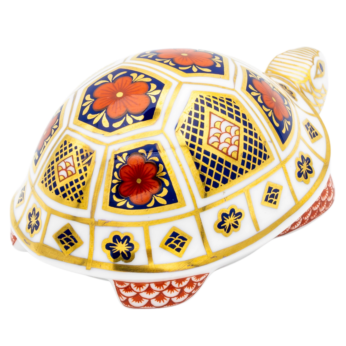 Royal Crown Derby Imari Turtle Paperweight Bone China Charterwells