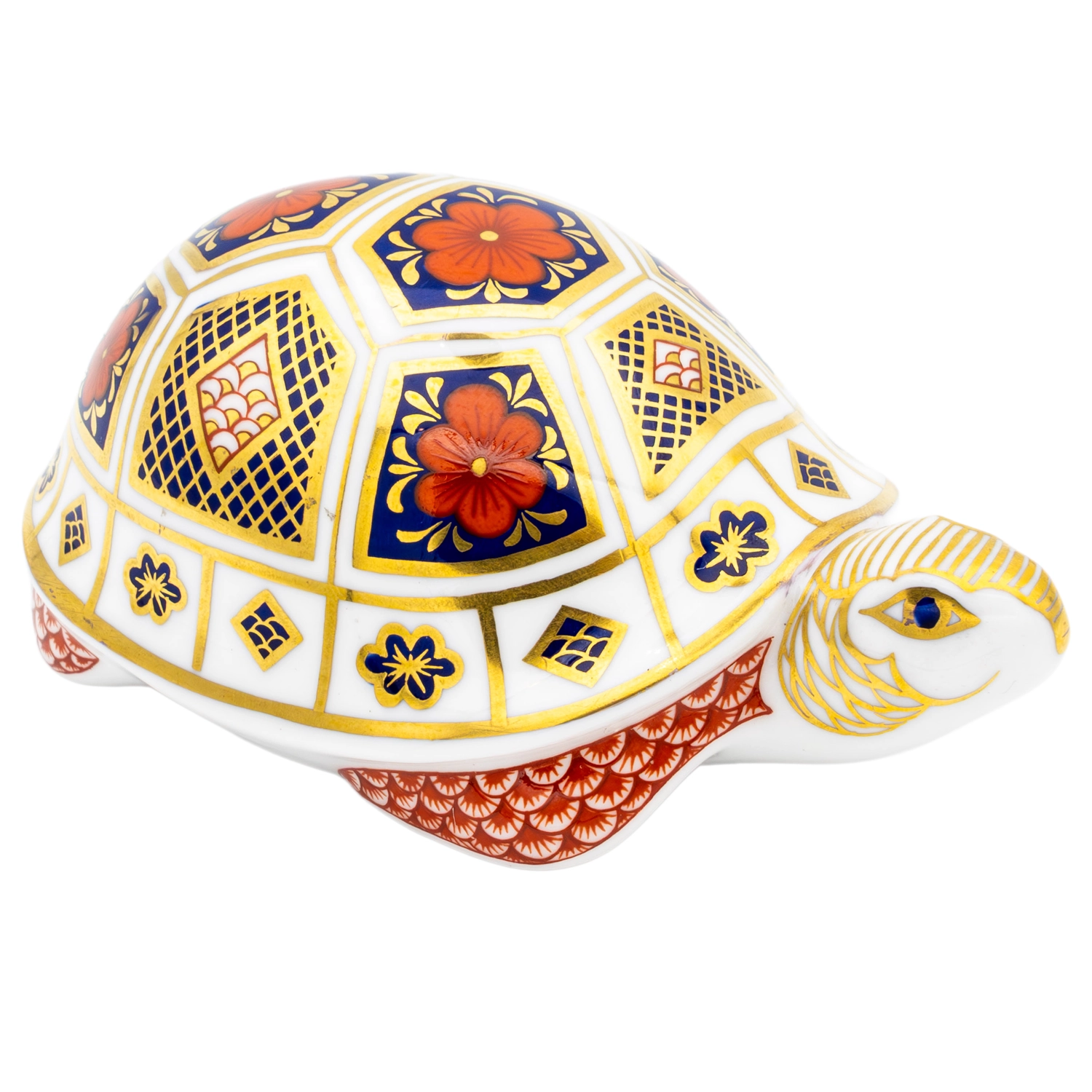 Royal Crown Derby Imari Turtle Paperweight Bone China Charterwells