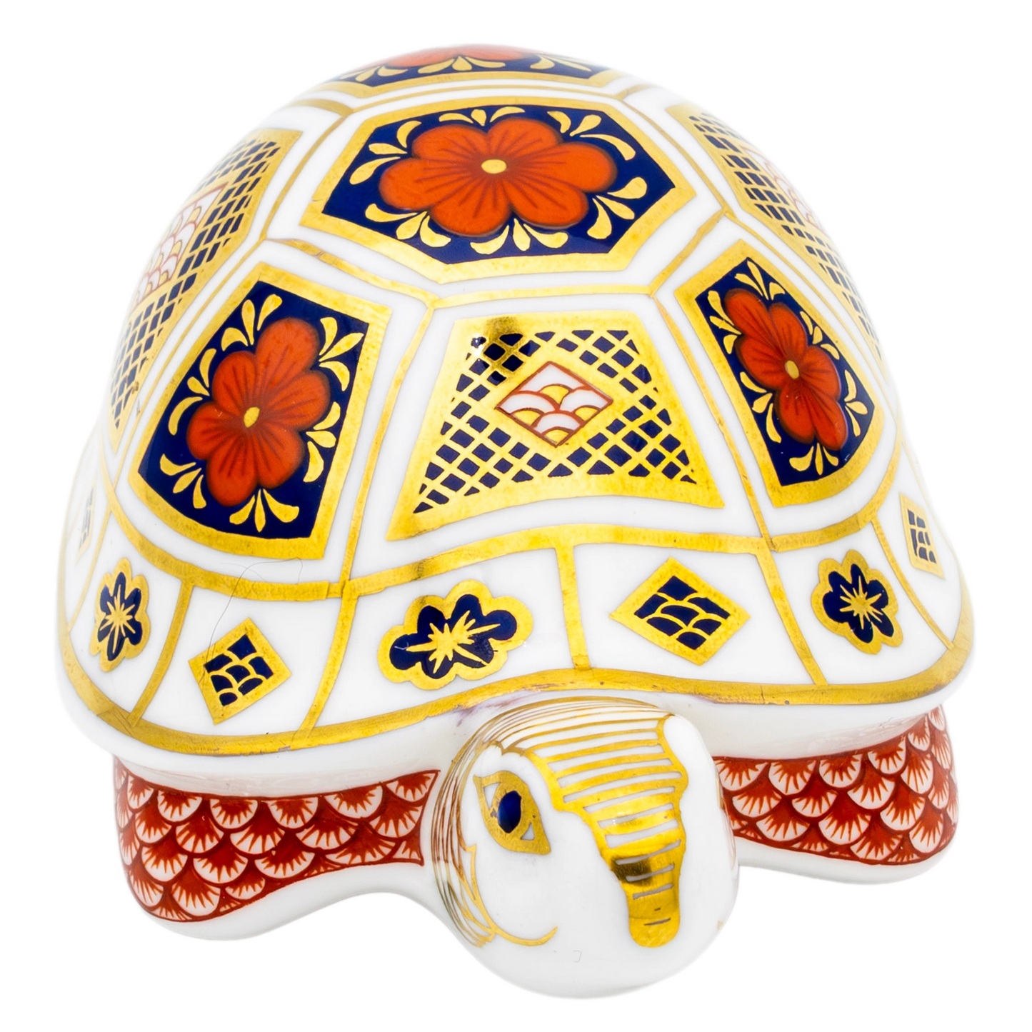 Royal Crown Derby Imari Turtle Paperweight Bone China Charterwells