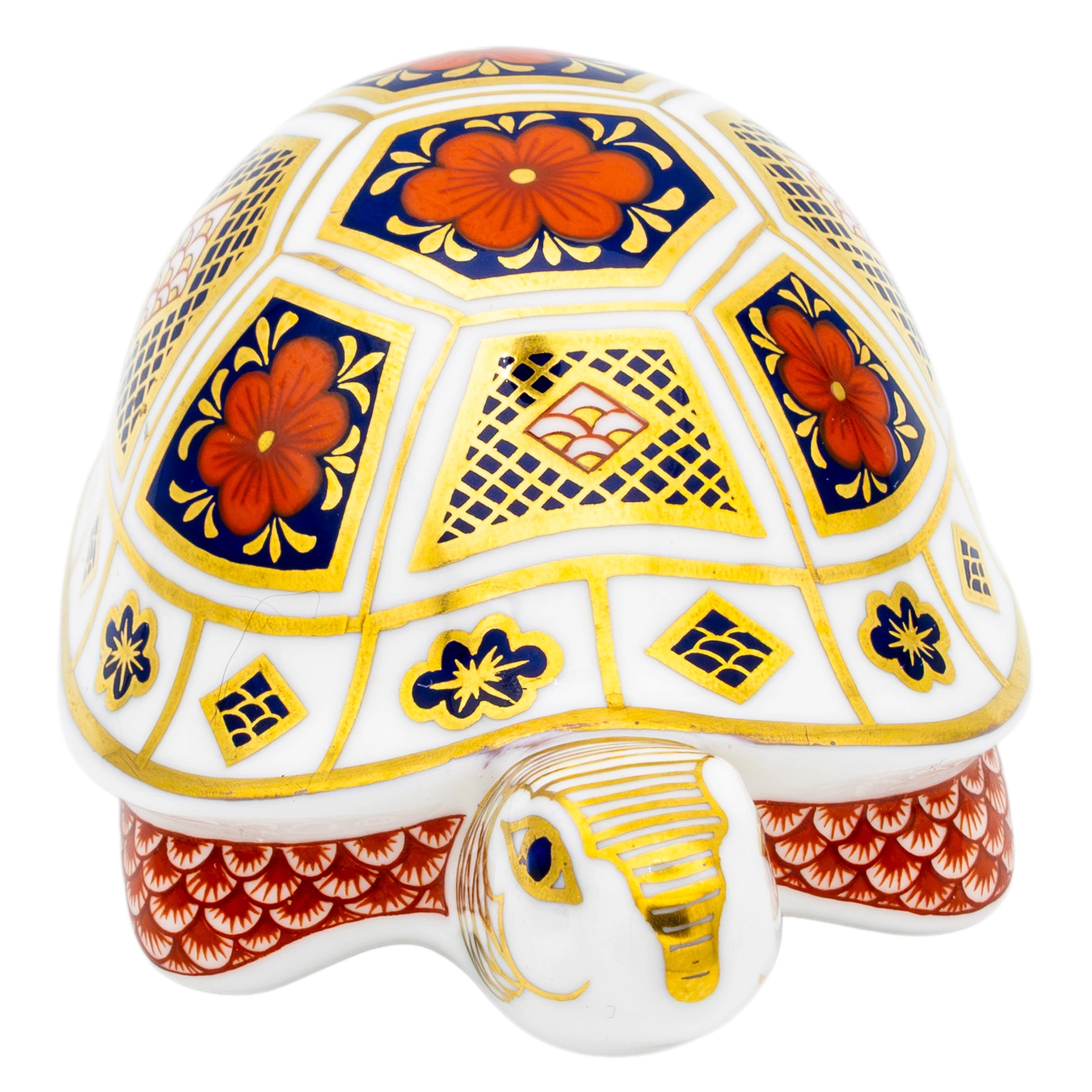 Royal Crown Derby Imari Turtle Paperweight Bone China Charterwells