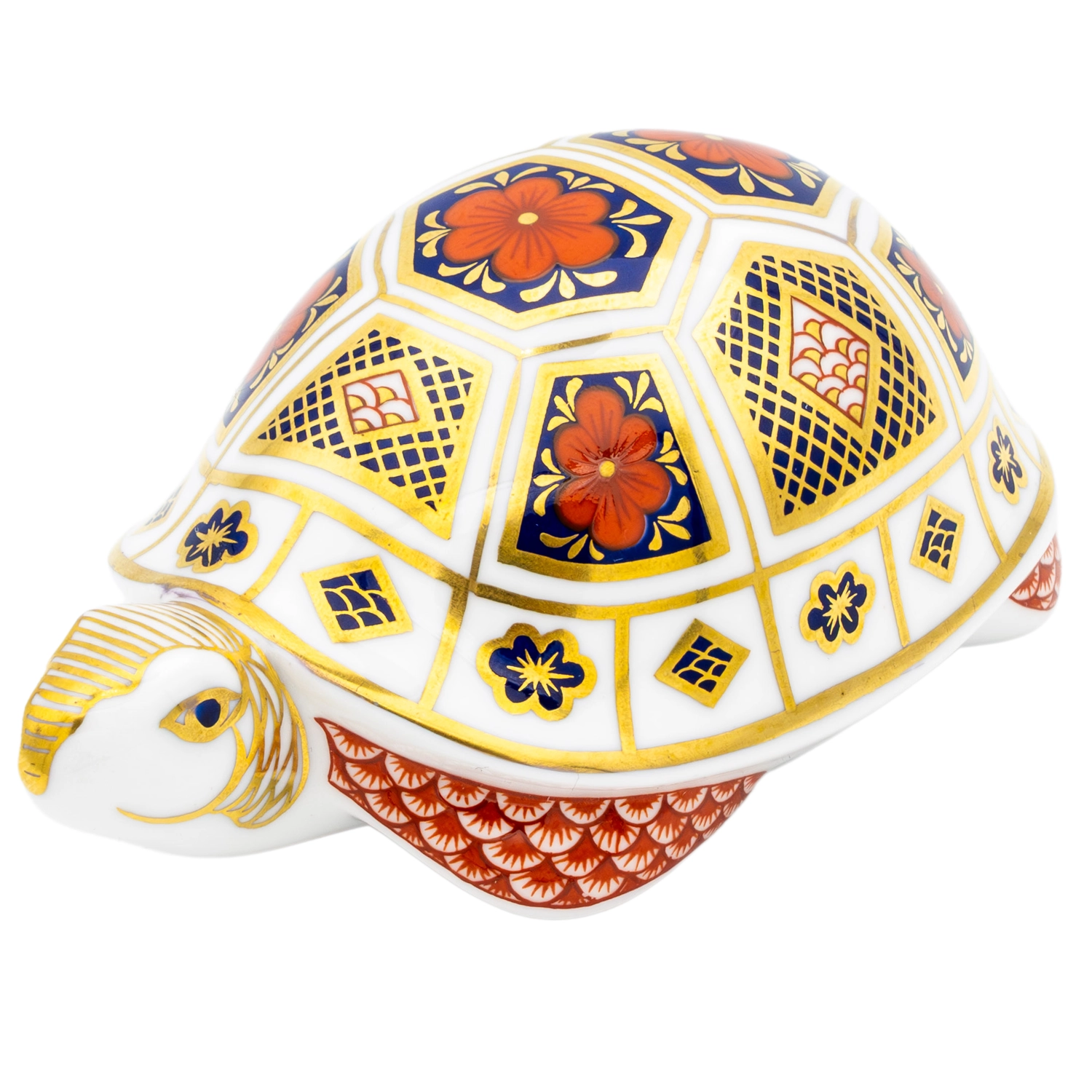 Royal Crown Derby Imari Turtle Paperweight Bone China Charterwells