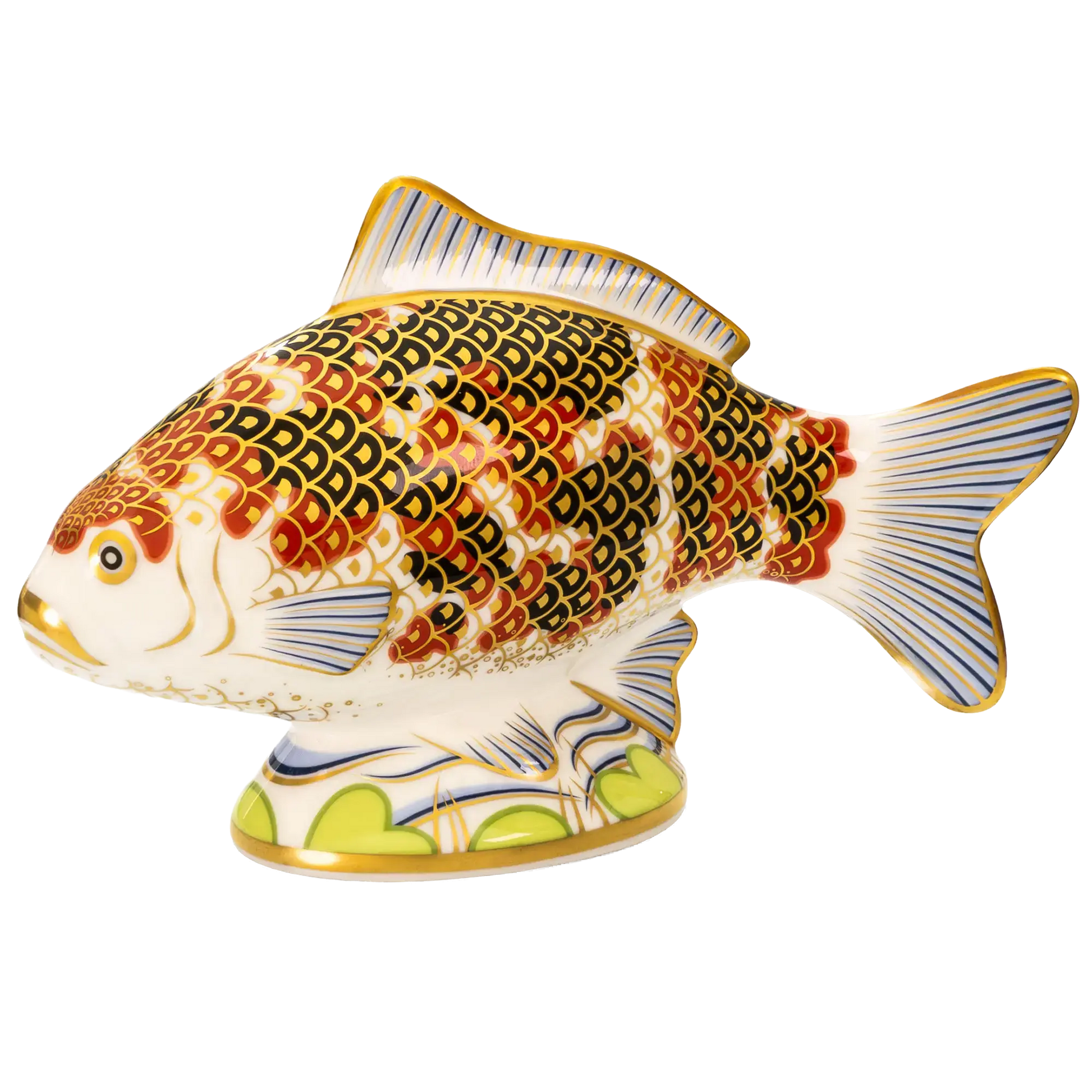 Royal Crown Derby Koi Carp Fish Paperweight