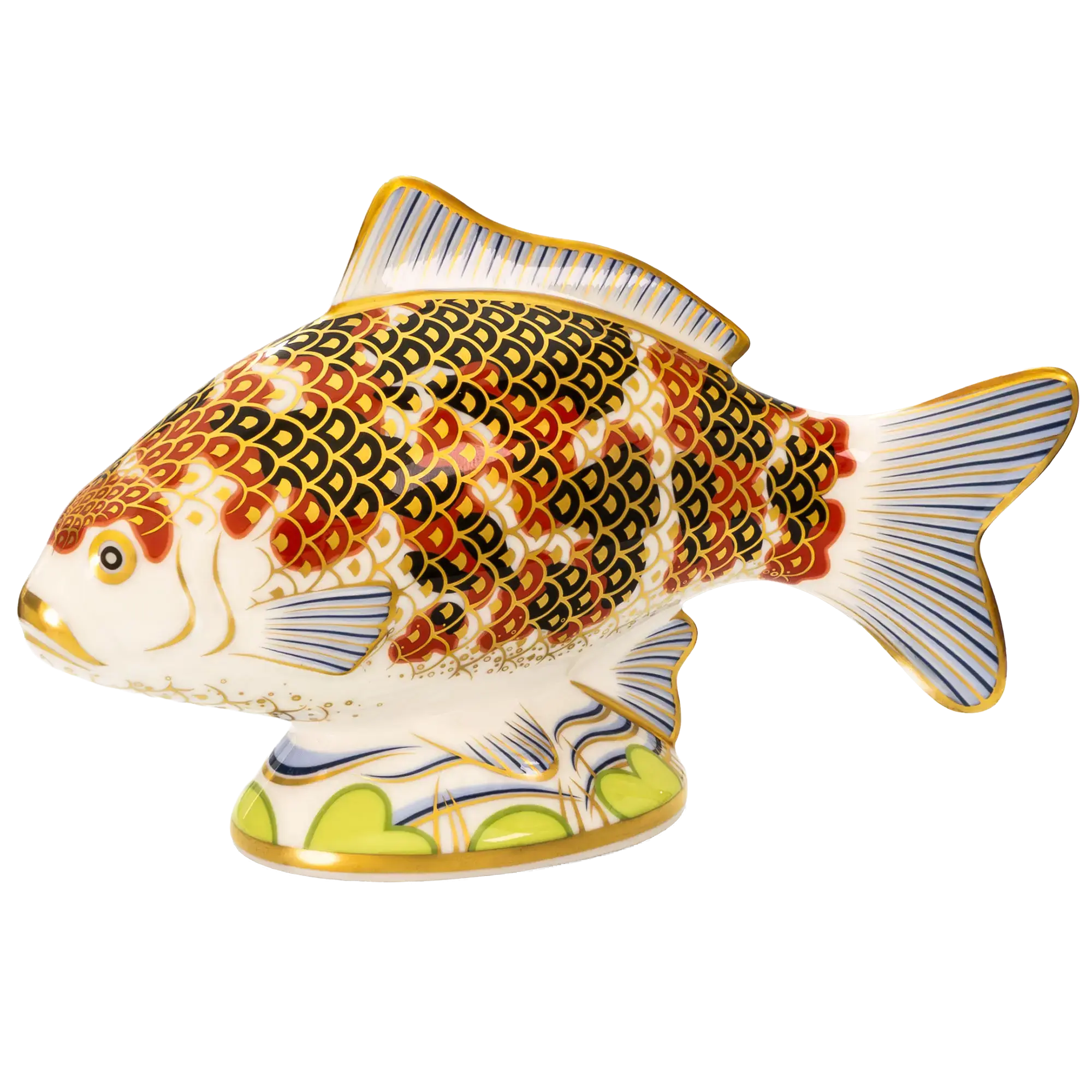 Royal Crown Derby Koi Carp Fish Paperweight