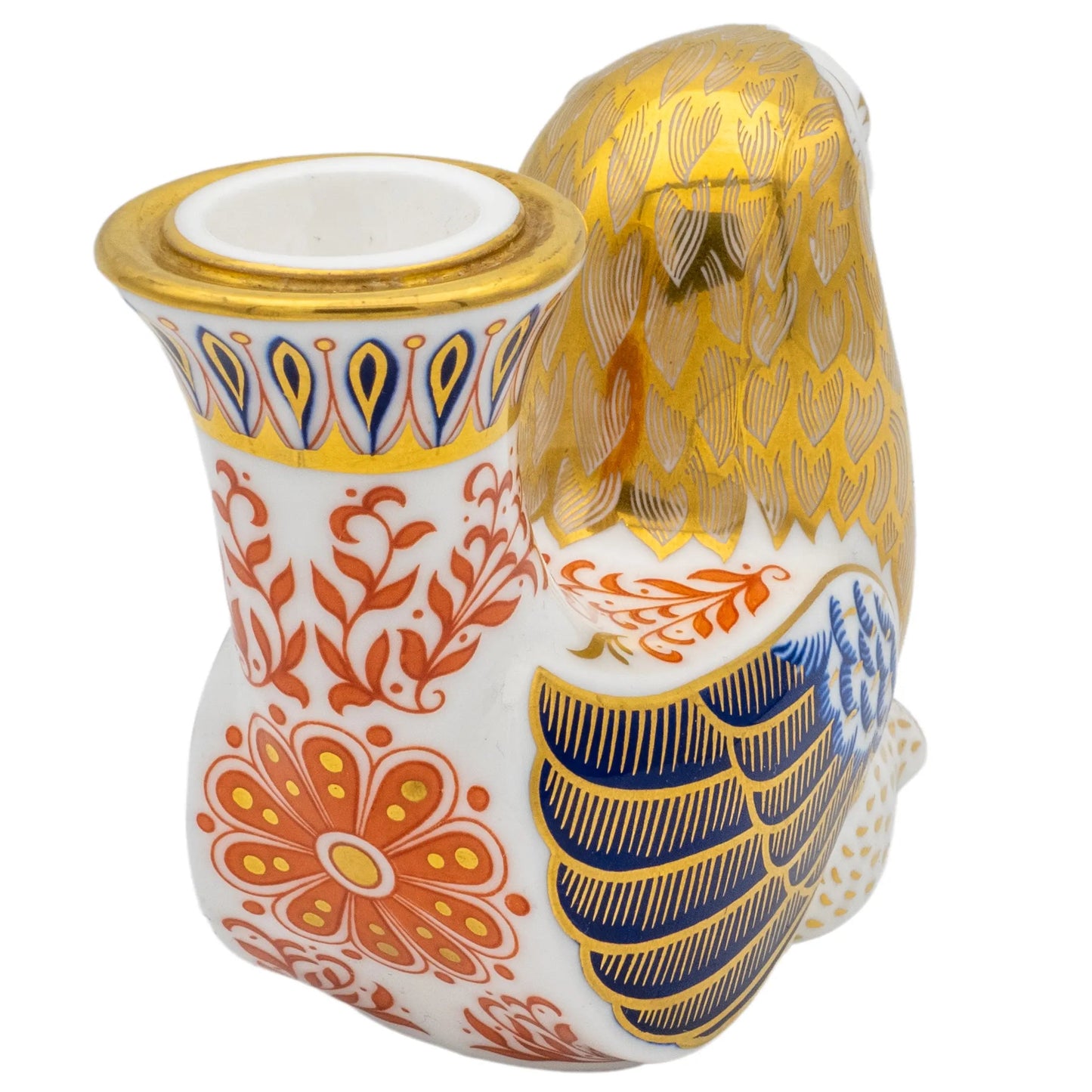 Royal Crown Derby Lion Candle Holder Paperweight Charterwells