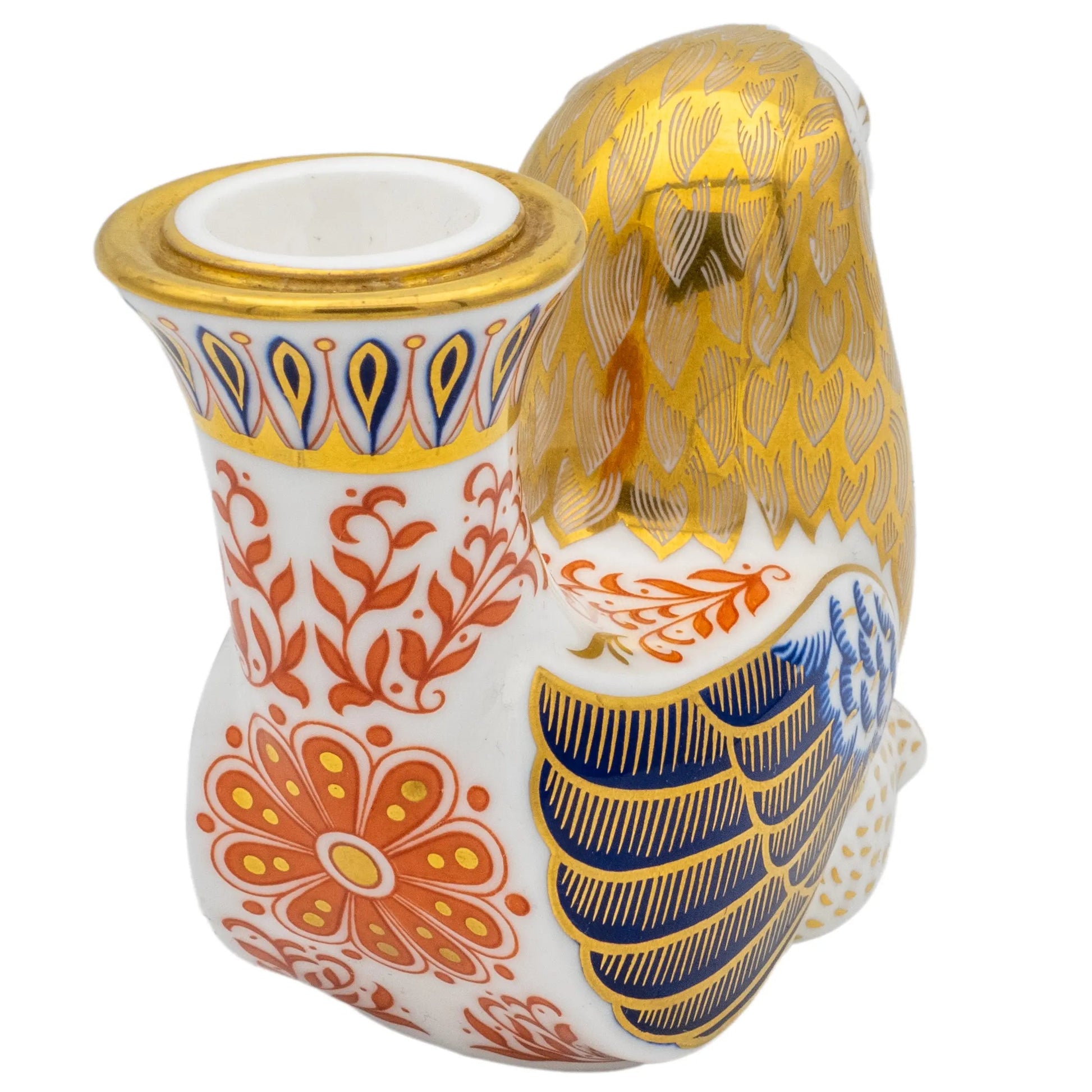 Royal Crown Derby Lion Candle Holder Paperweight Charterwells