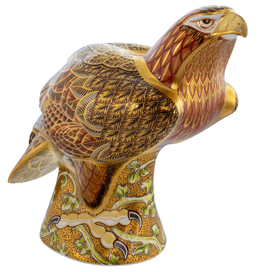Royal Crown Derby Limited Edition Prestige Golden Eagle Paperweight