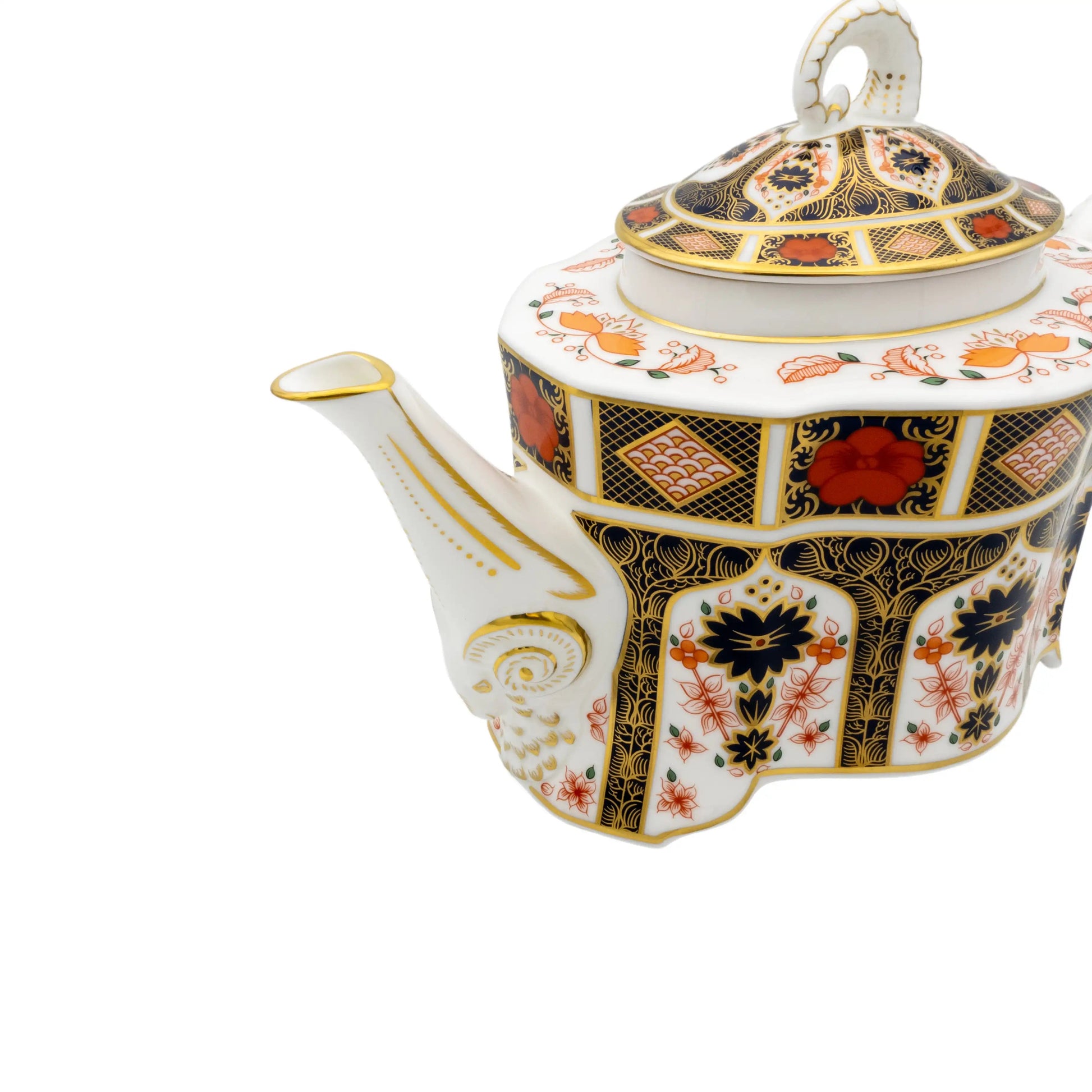 Royal Crown Derby Imari 1128 Ram Teapot Charterwells