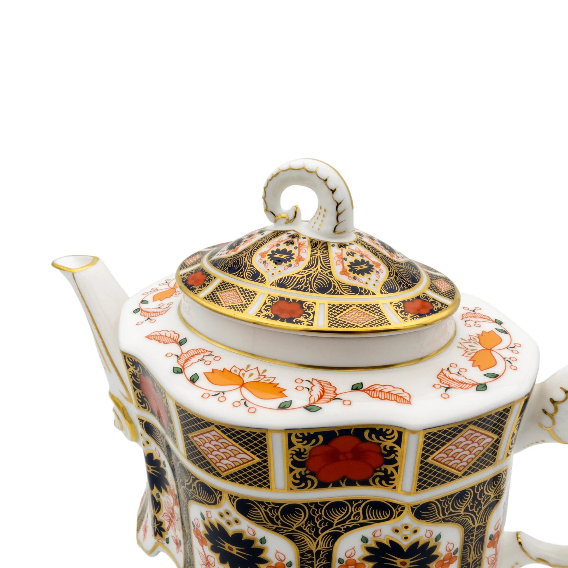 Royal Crown Derby Imari 1128 Ram Teapot Charterwells