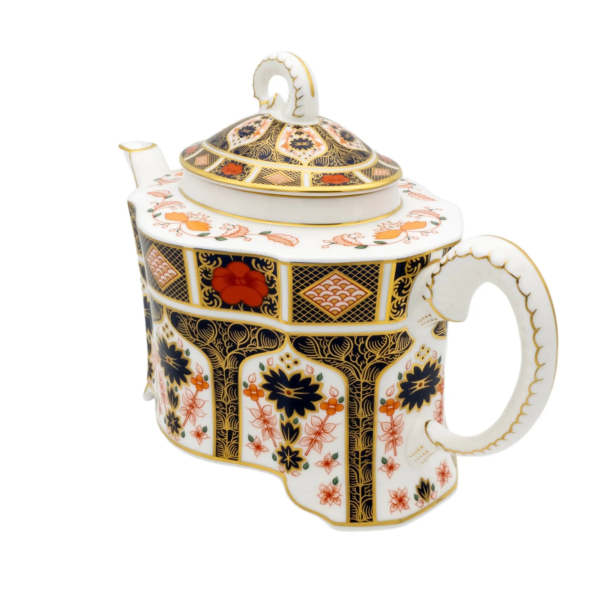 Royal Crown Derby Imari 1128 Ram Teapot Charterwells
