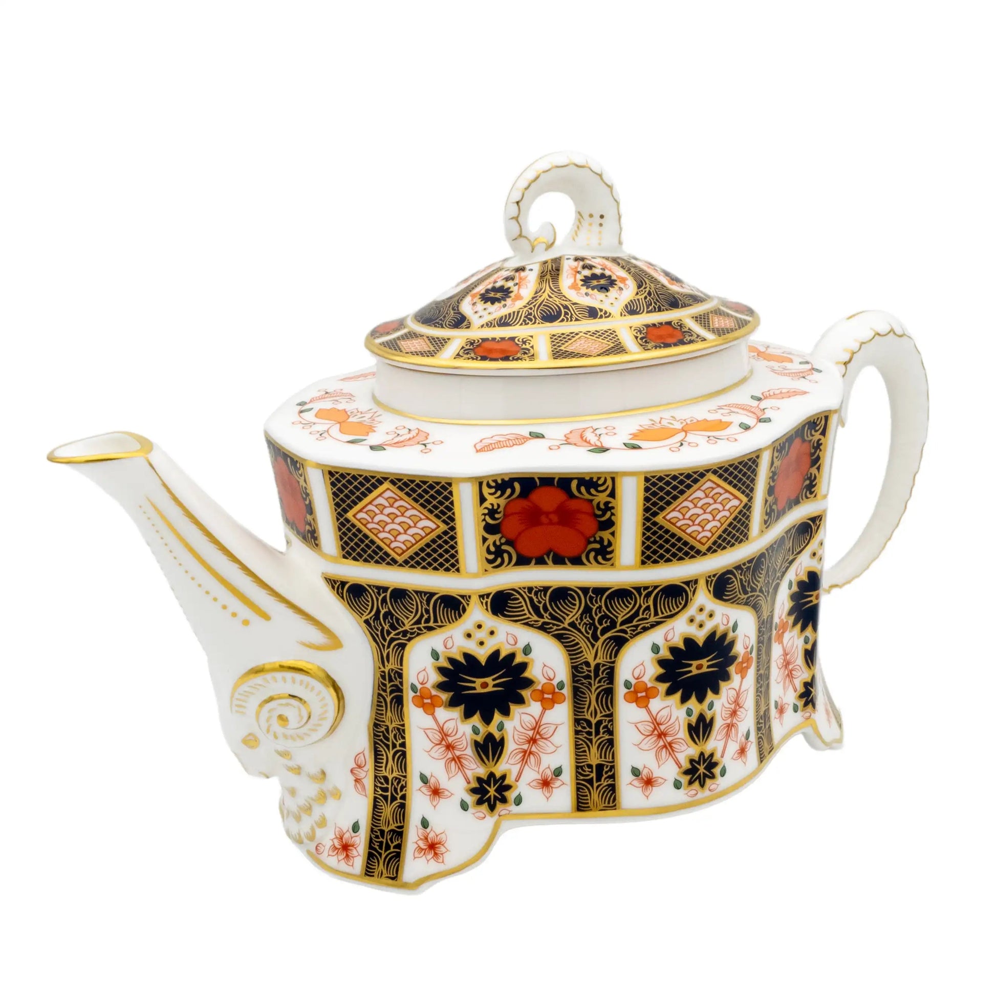 Royal Crown Derby Imari 1128 Ram Teapot Charterwells
