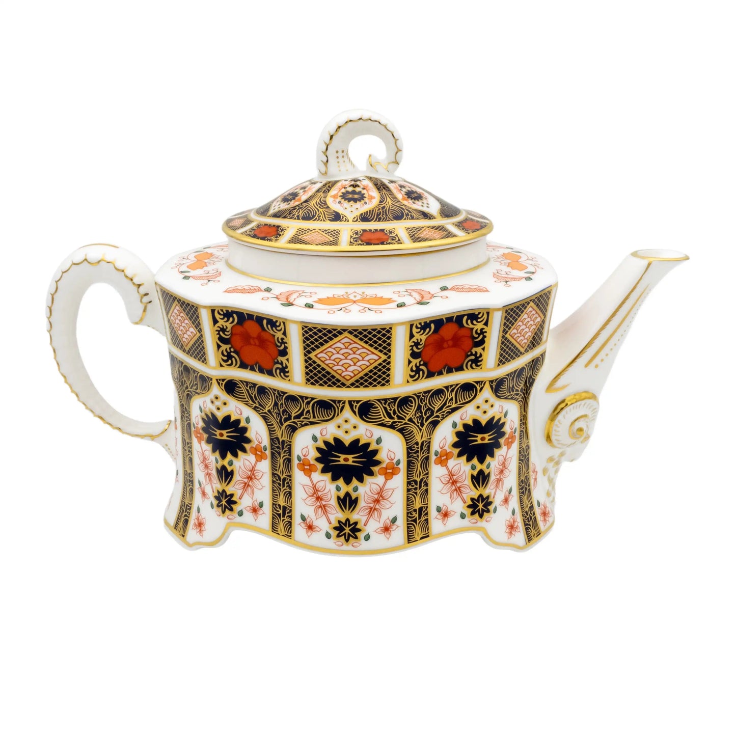 Royal Crown Derby Imari 1128 Ram Teapot Charterwells