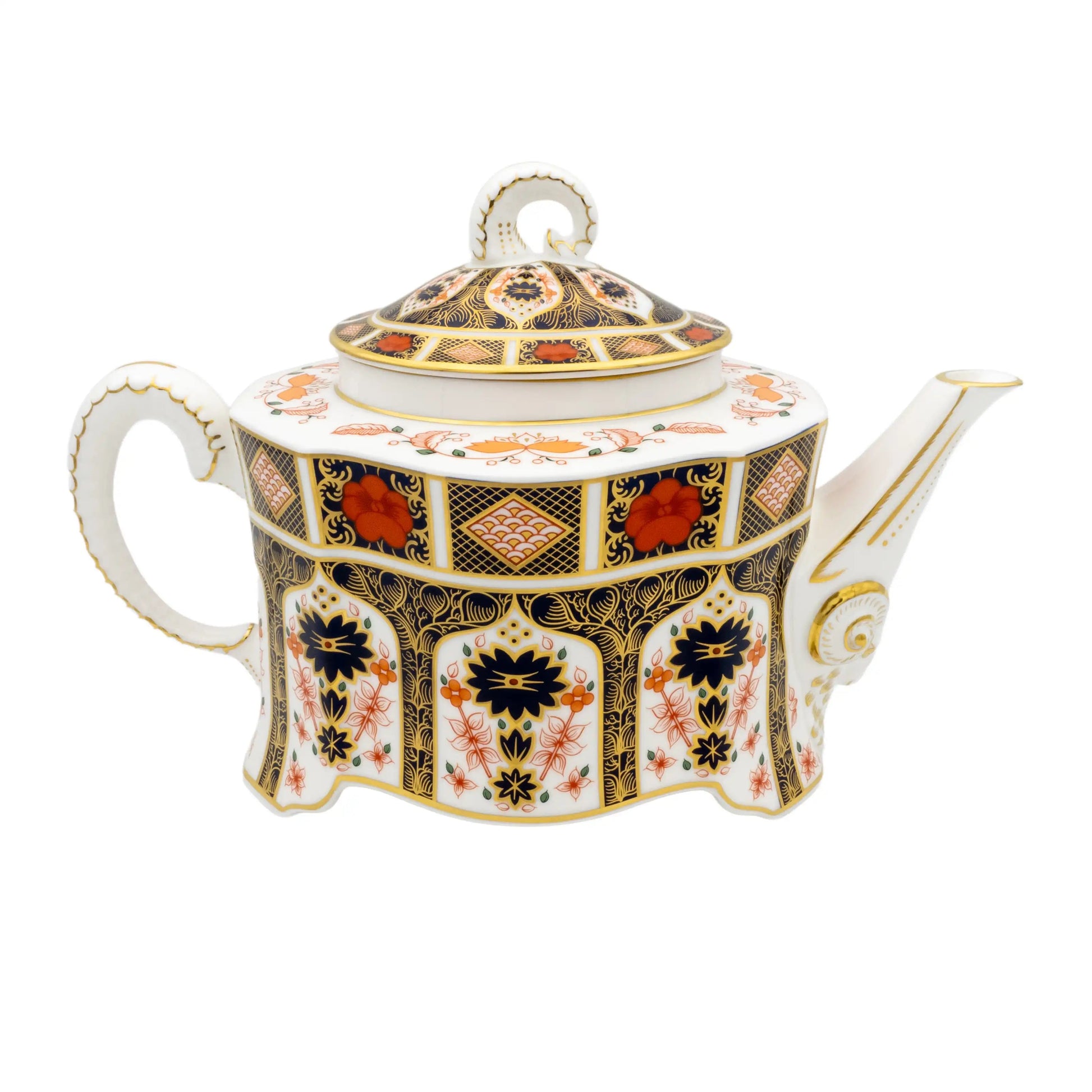 Royal Crown Derby Imari 1128 Ram Teapot Charterwells