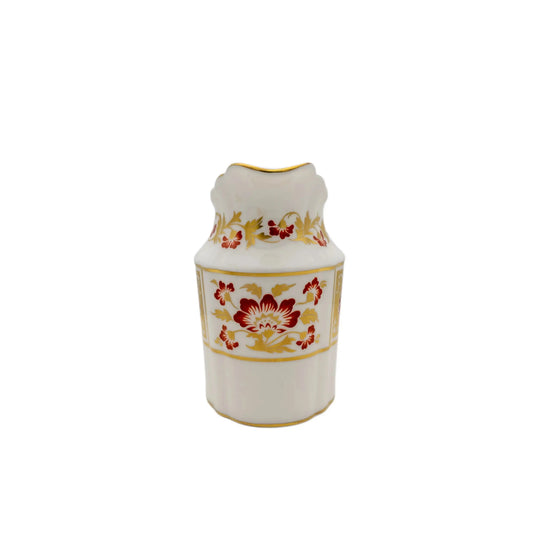 Royal Crown Derby Red Panel Milk Jug Charterwells