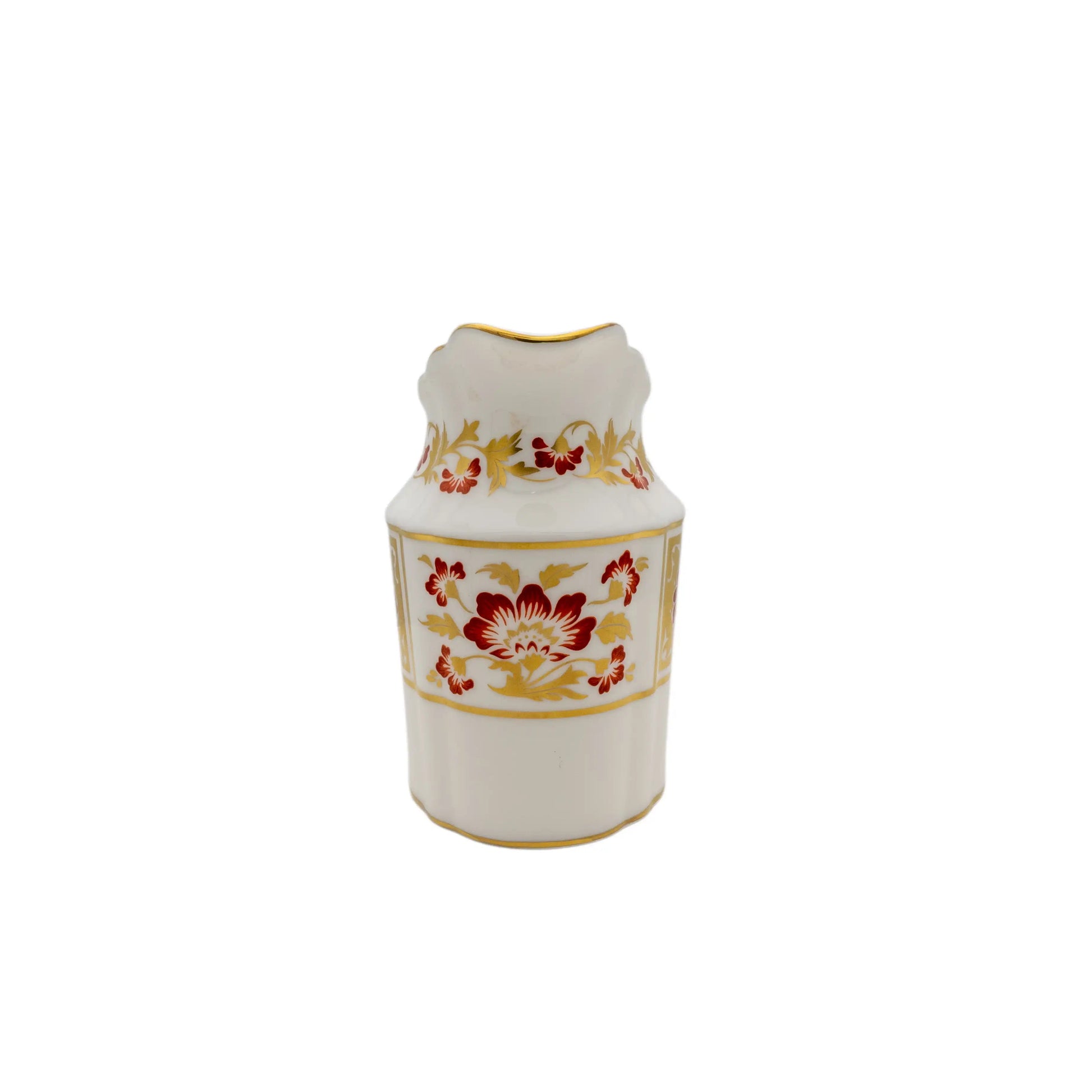 Royal Crown Derby Red Panel Milk Jug Charterwells