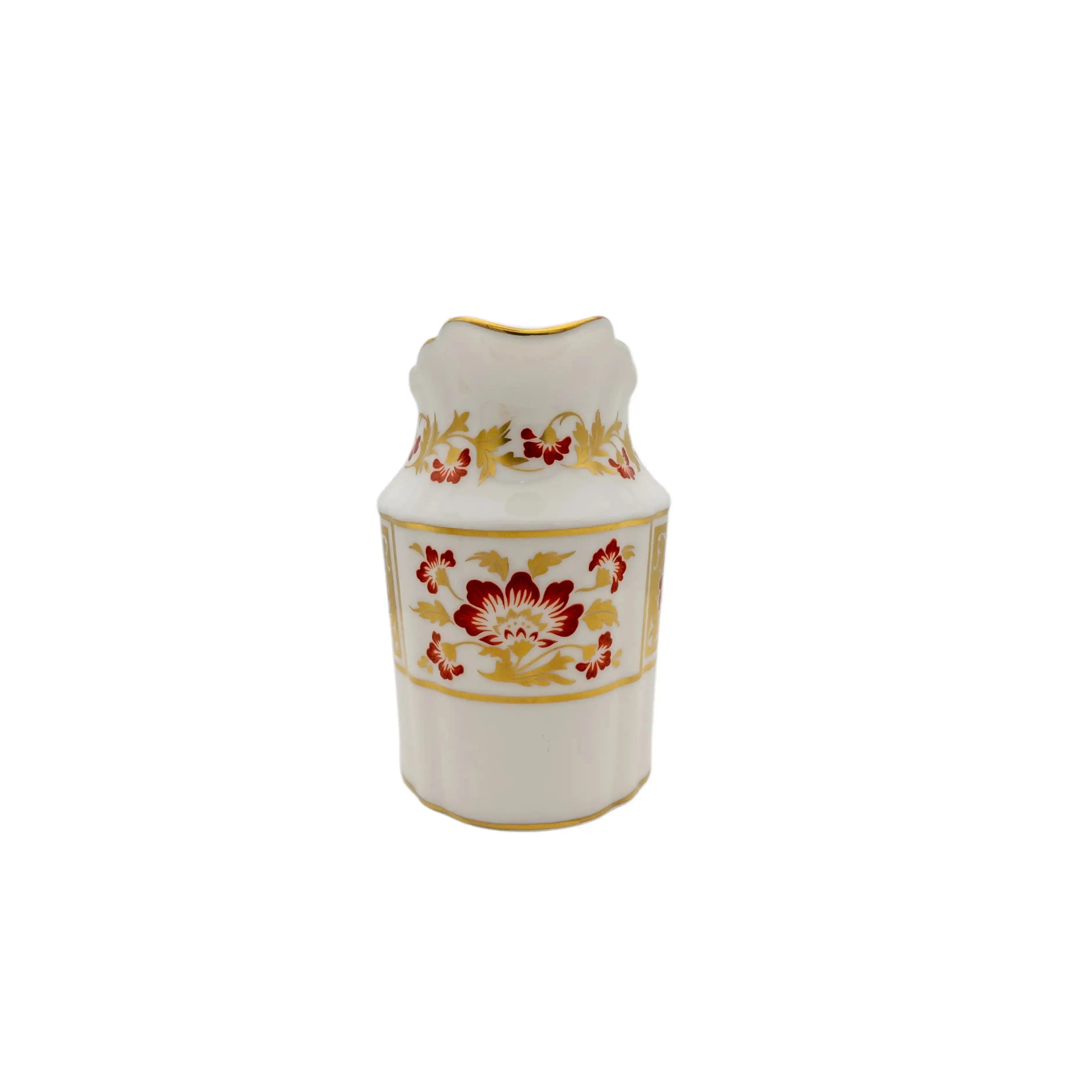 Royal Crown Derby Red Panel Milk Jug Charterwells