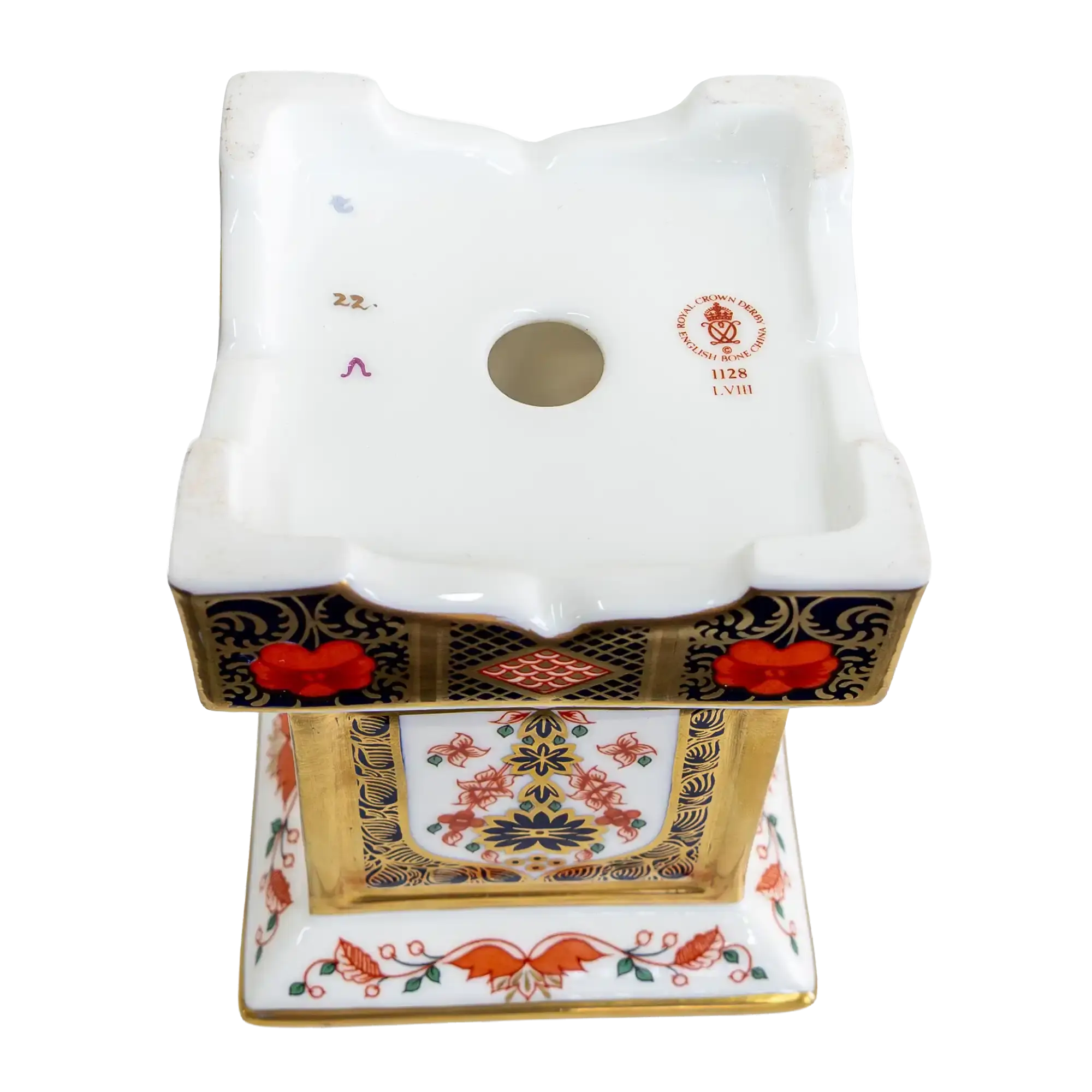 Royal Crown Derby Imari SGB Pillar Candlestick
