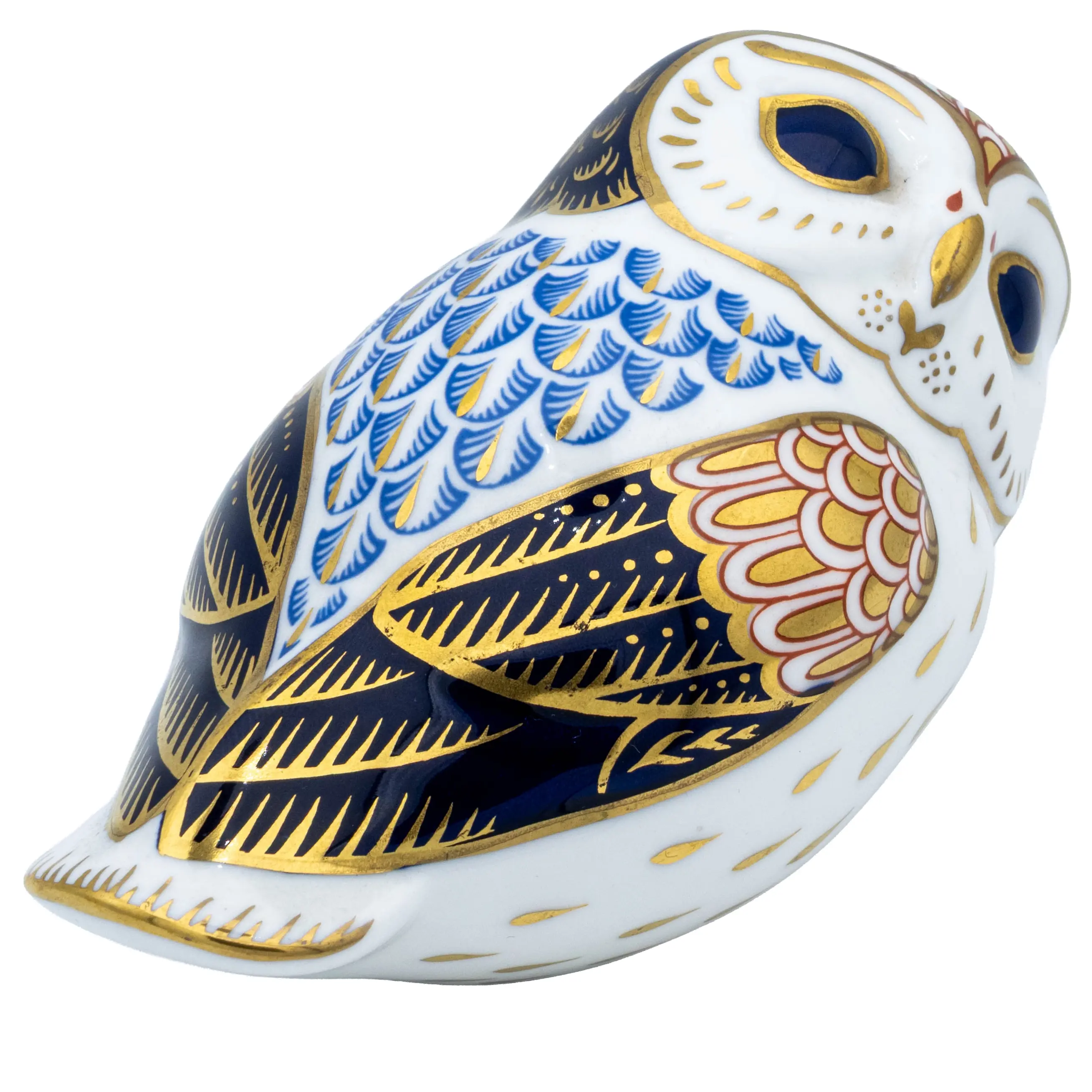 Royal Crown Derby Owl Paperweight Bone China Collectible Charterwells