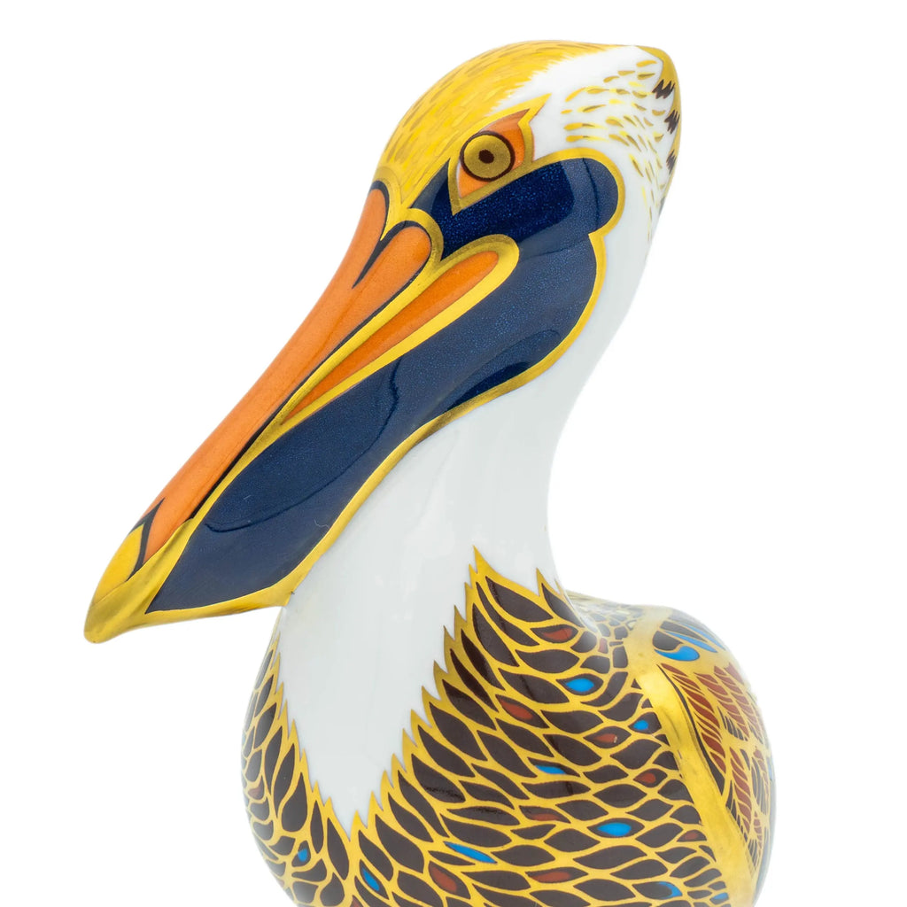 Royal Crown Derby Brown Pelican Paperweight Bone China Charterwells-Ex-Display
