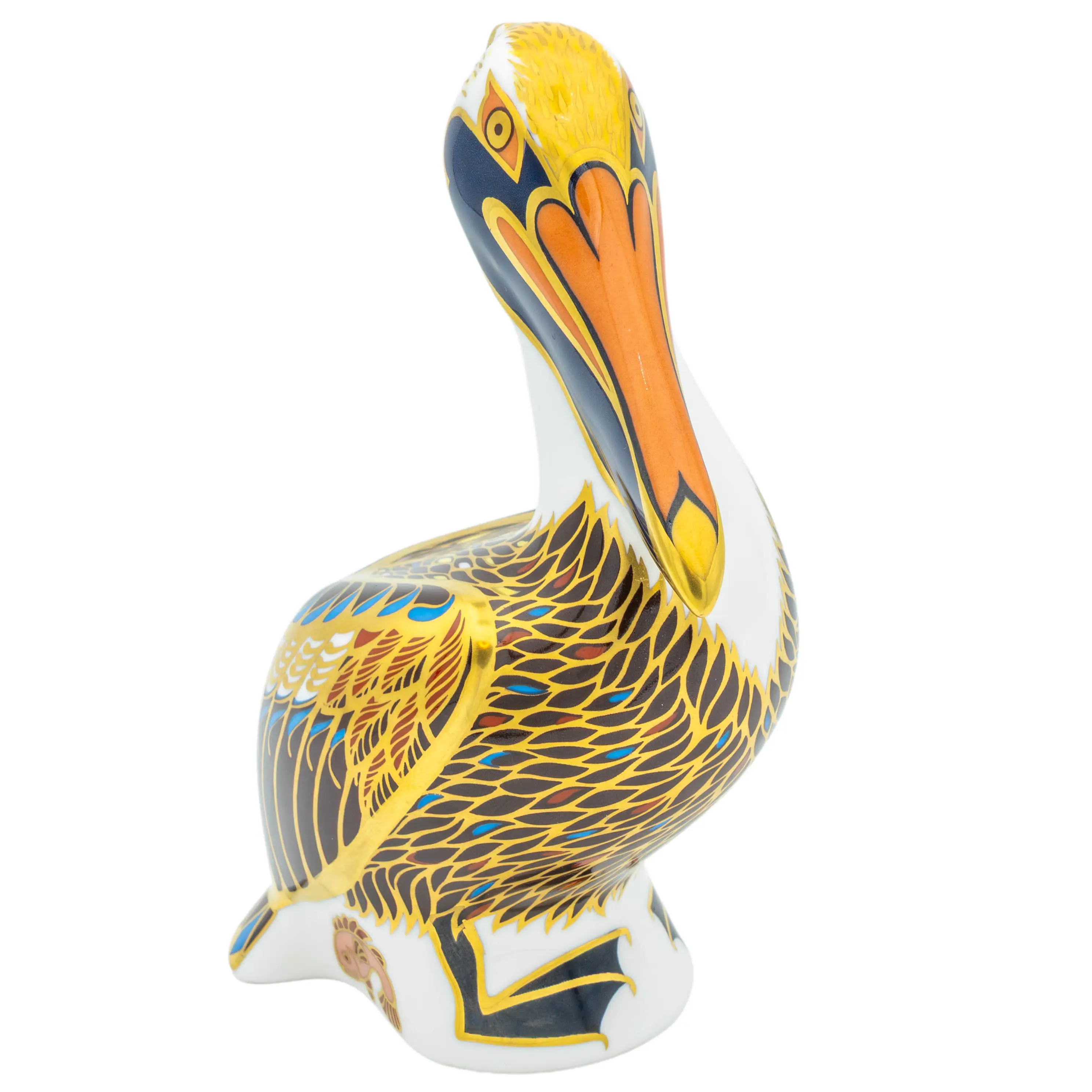 Royal Crown Derby Brown Pelican Paperweight Bone China Charterwells-Ex-Display