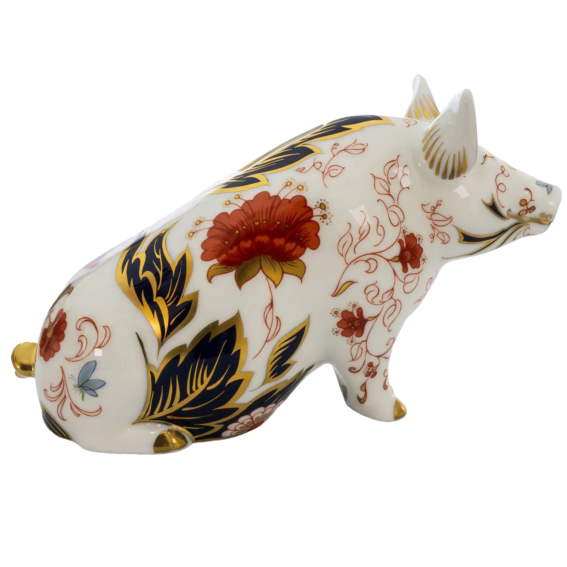 Royal Crown Derby Prudence Pig Moneybox Paperweight