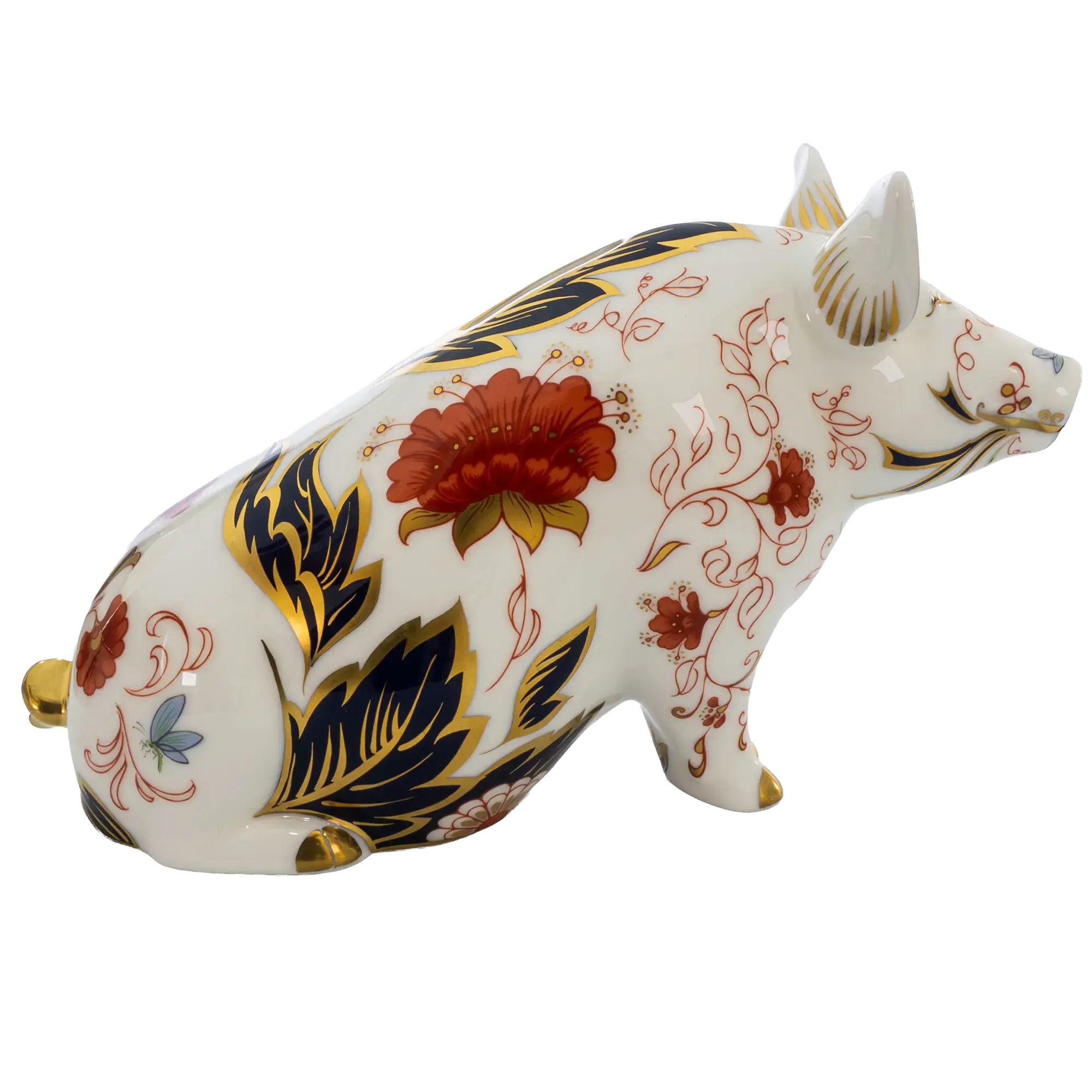 Royal Crown Derby Prudence Pig Moneybox Paperweight