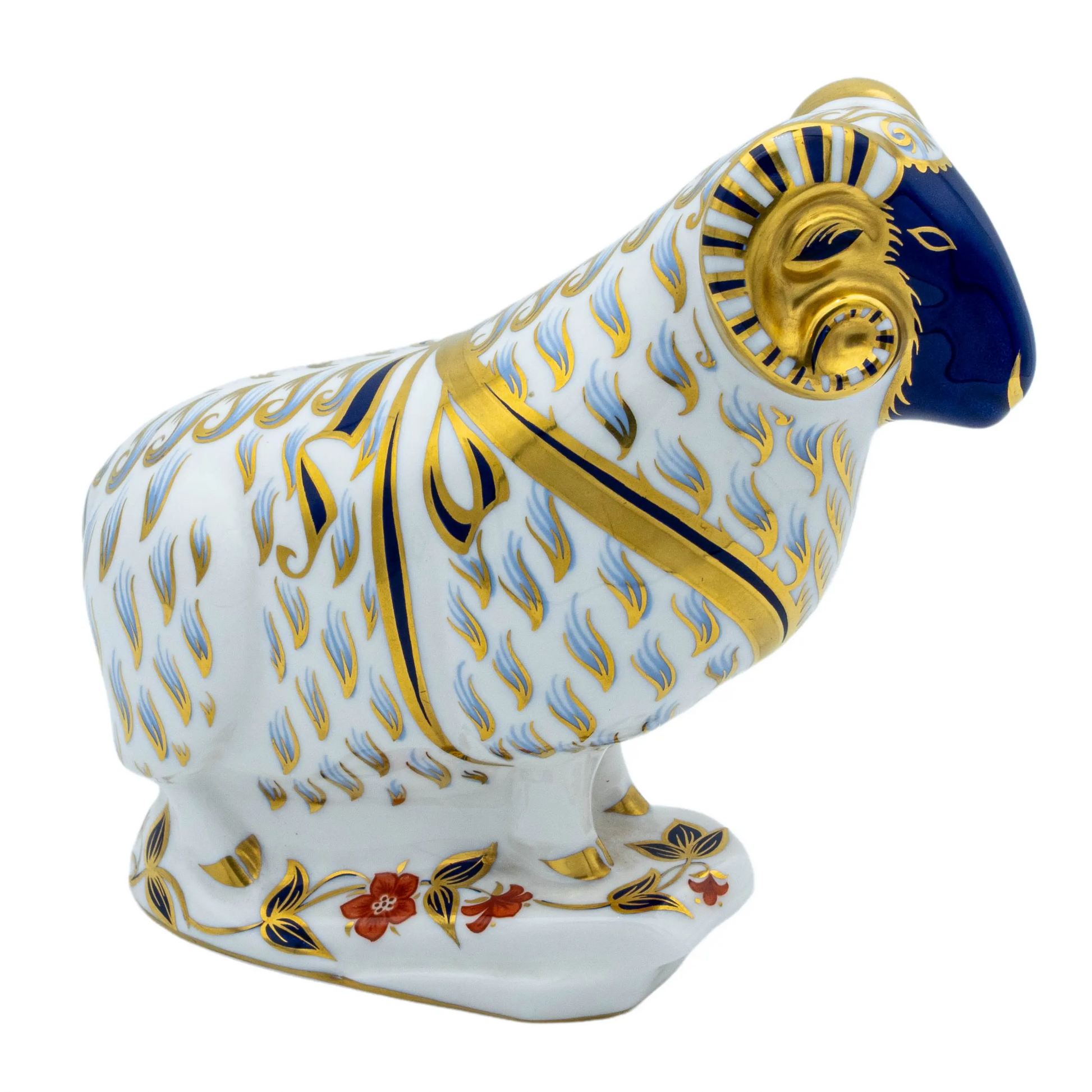 Royal Crown Derby Ram Paperweight Bone China Collectible Charterwells