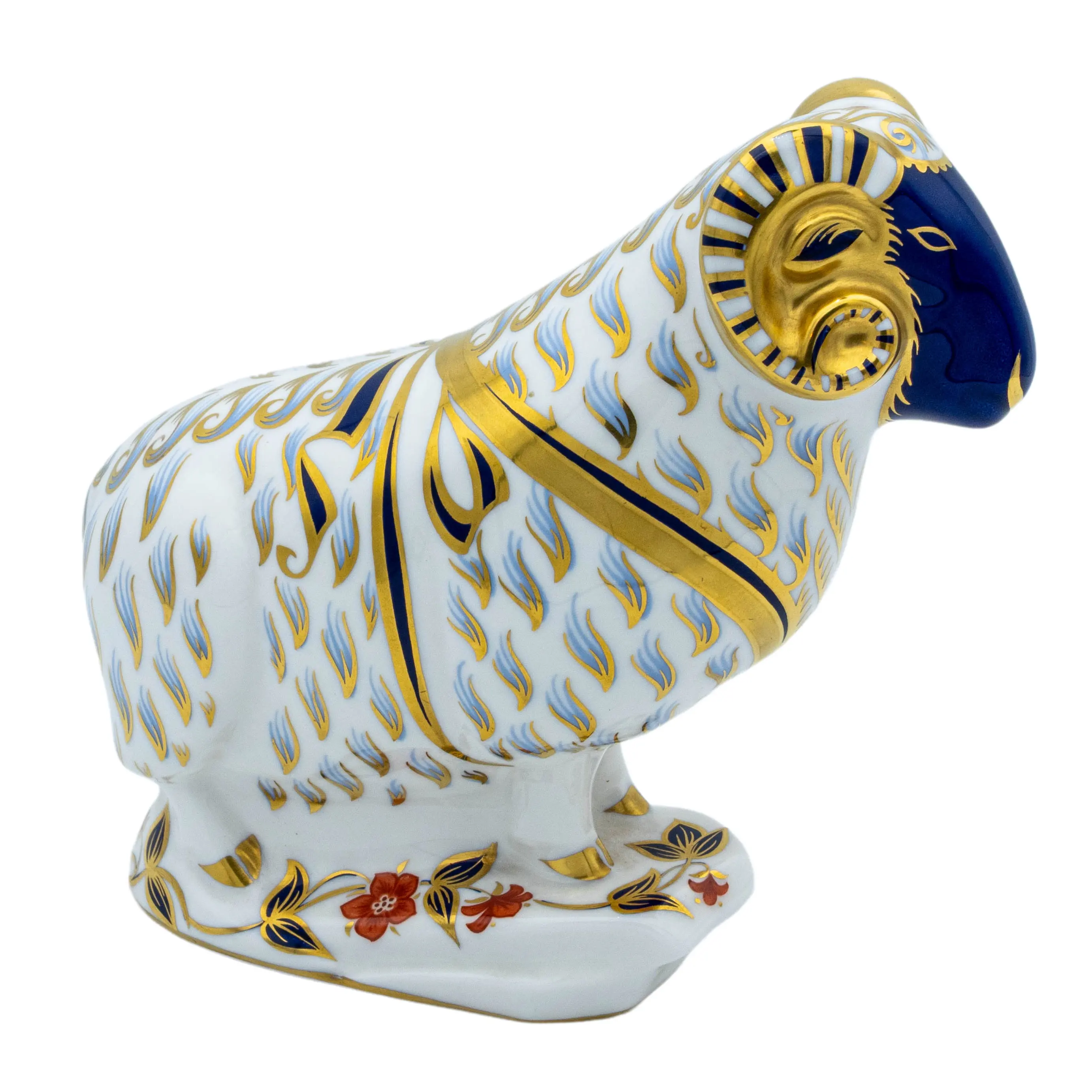 Royal Crown Derby Ram Paperweight Bone China Collectible Charterwells
