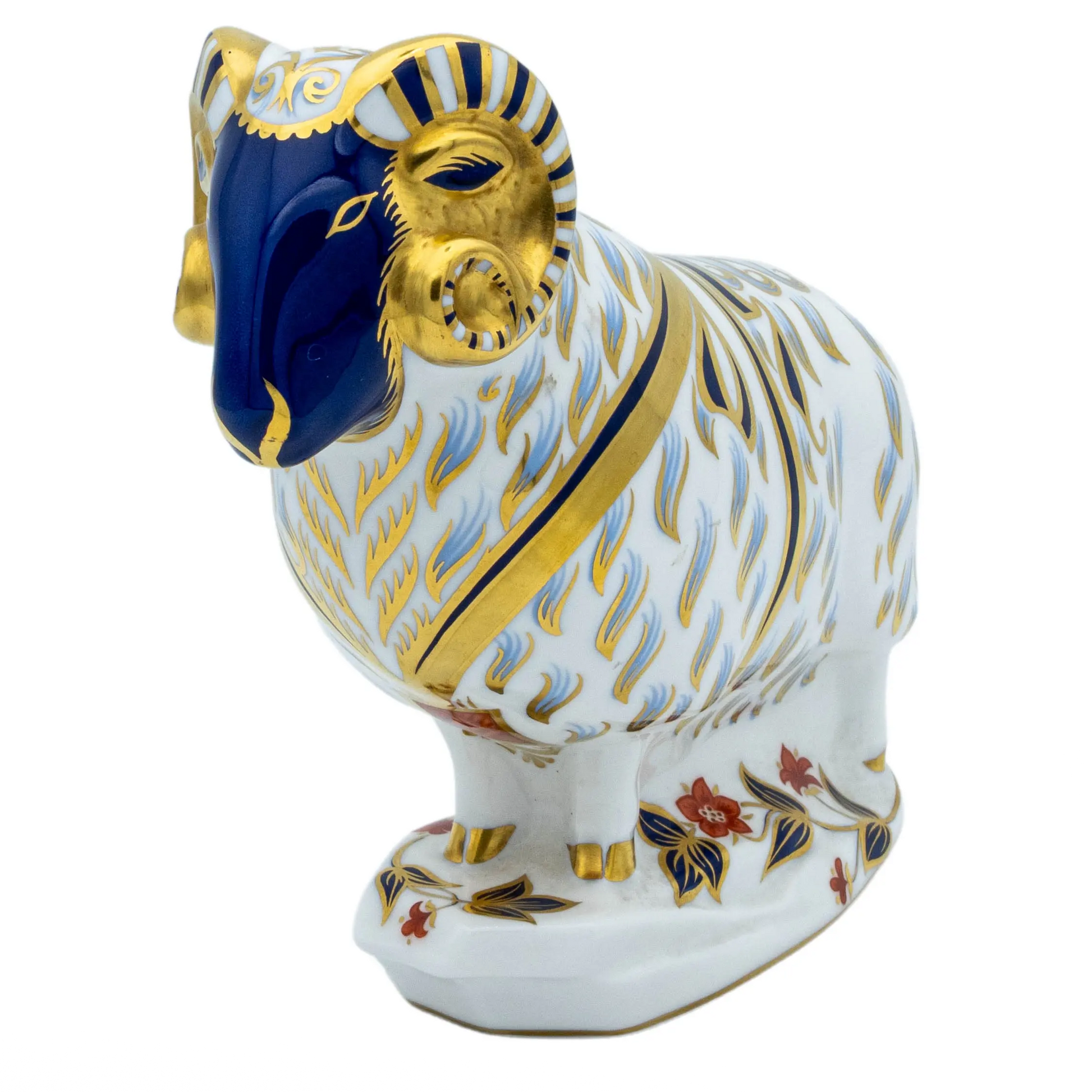 Royal Crown Derby Ram Paperweight Bone China Collectible Charterwells