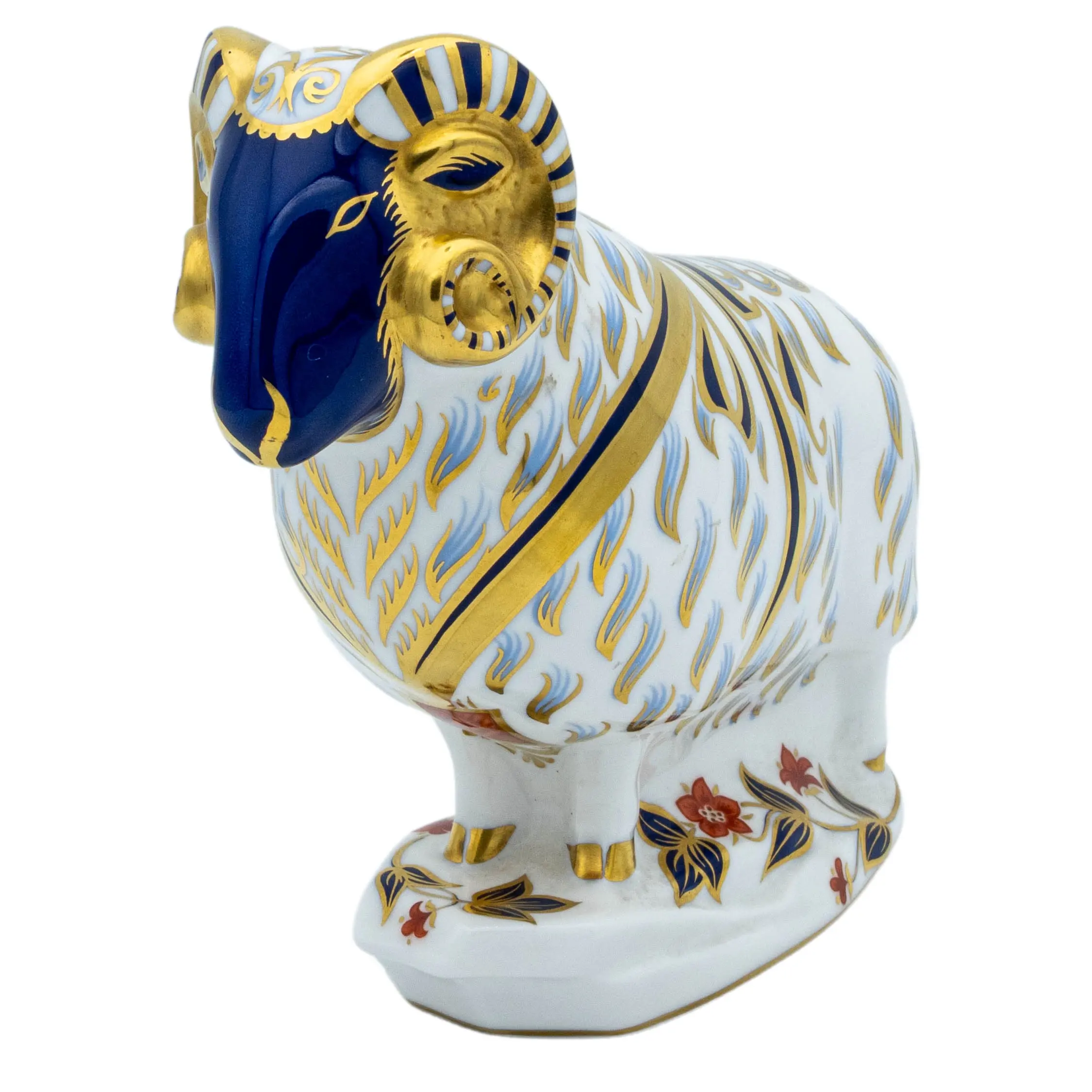 Royal Crown Derby Ram Paperweight Bone China Collectible Charterwells