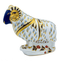 Royal Crown Derby Ram Paperweight Bone China Collectible Charterwells