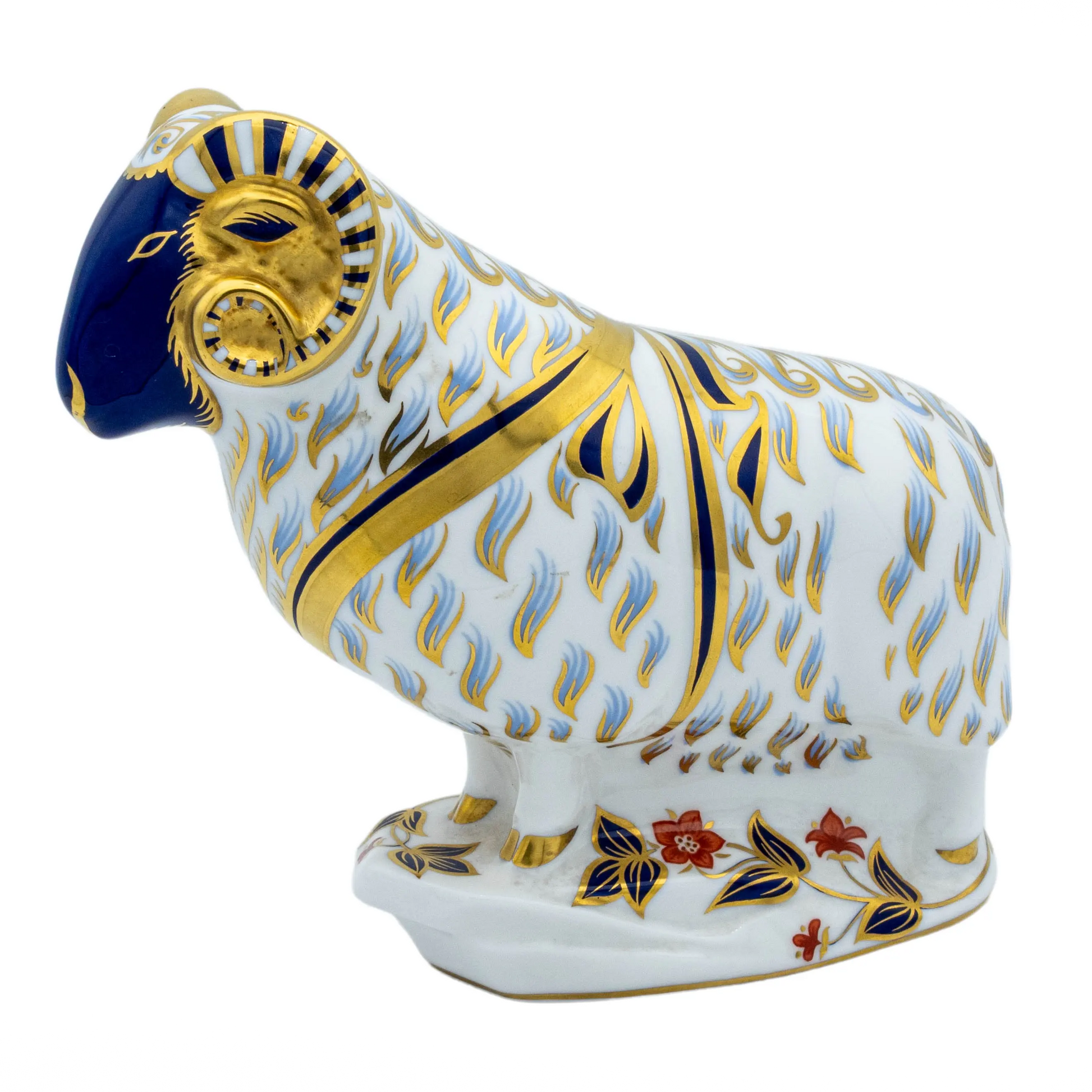 Royal Crown Derby Ram Paperweight Bone China Collectible Charterwells