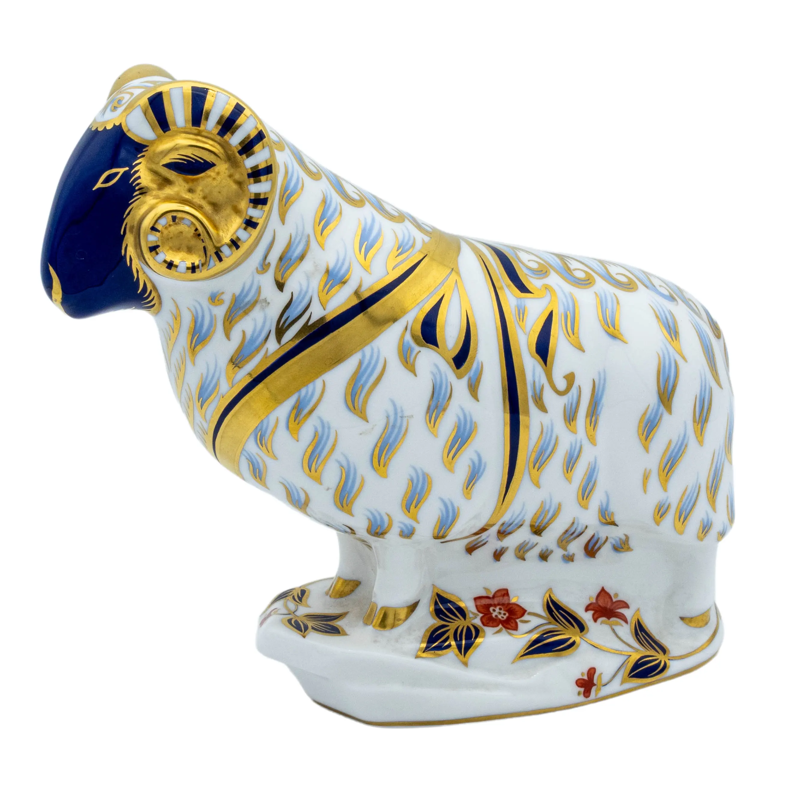 Royal Crown Derby Ram Paperweight Bone China Collectible Charterwells