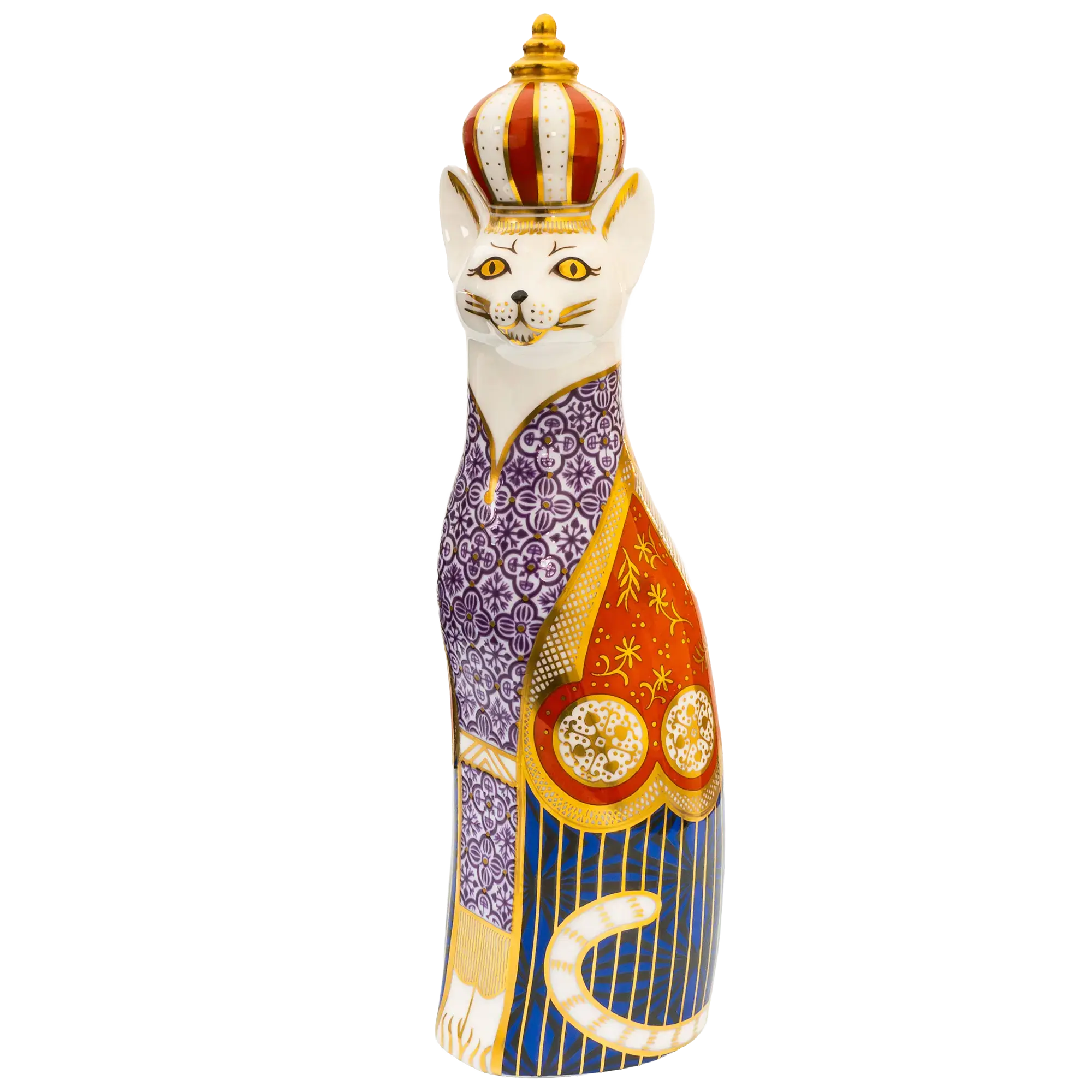Royal Crown Derby Royal Cat Paperweight : Abyssinian