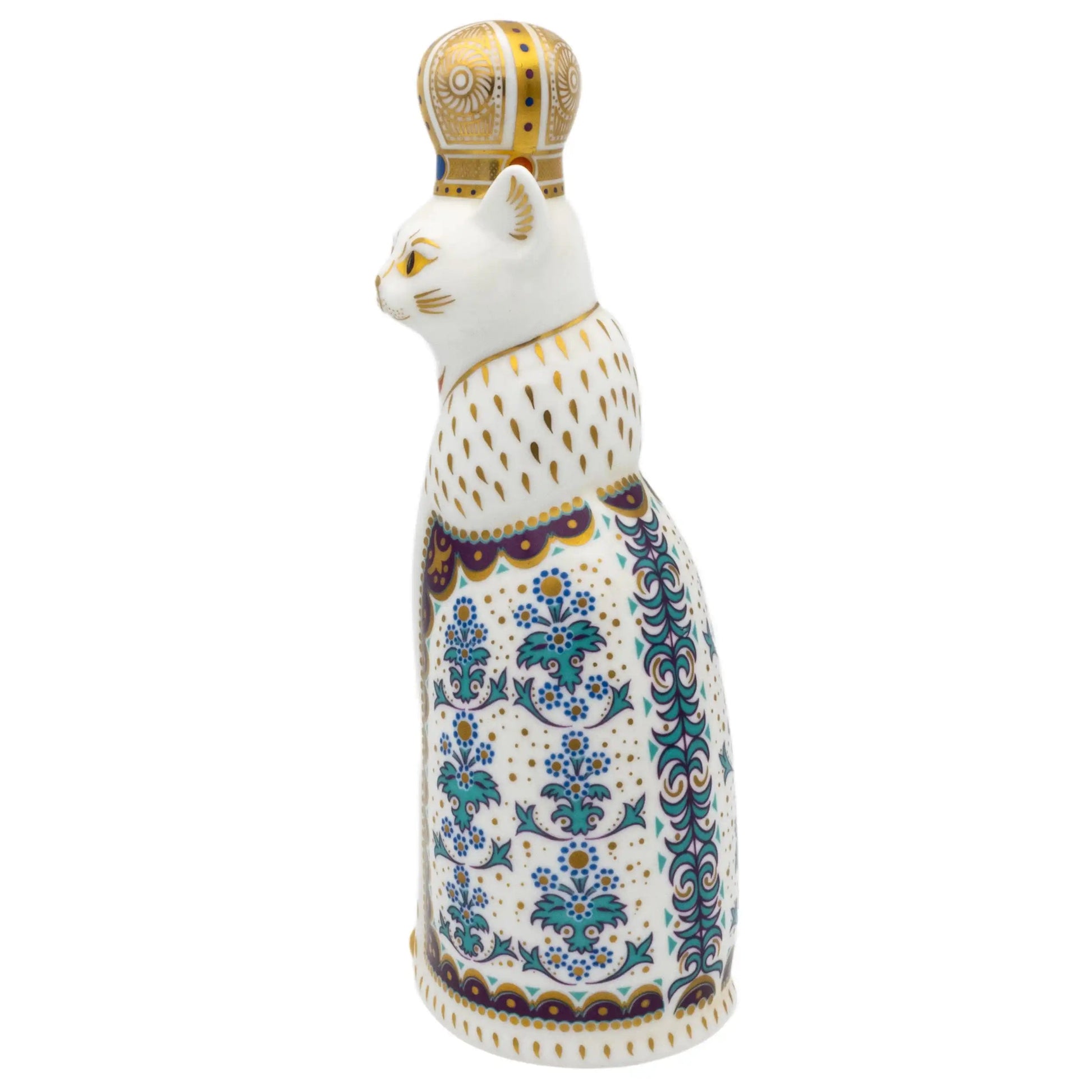 Royal Crown Derby Royal Cat Paperweight : Russian Charterwells