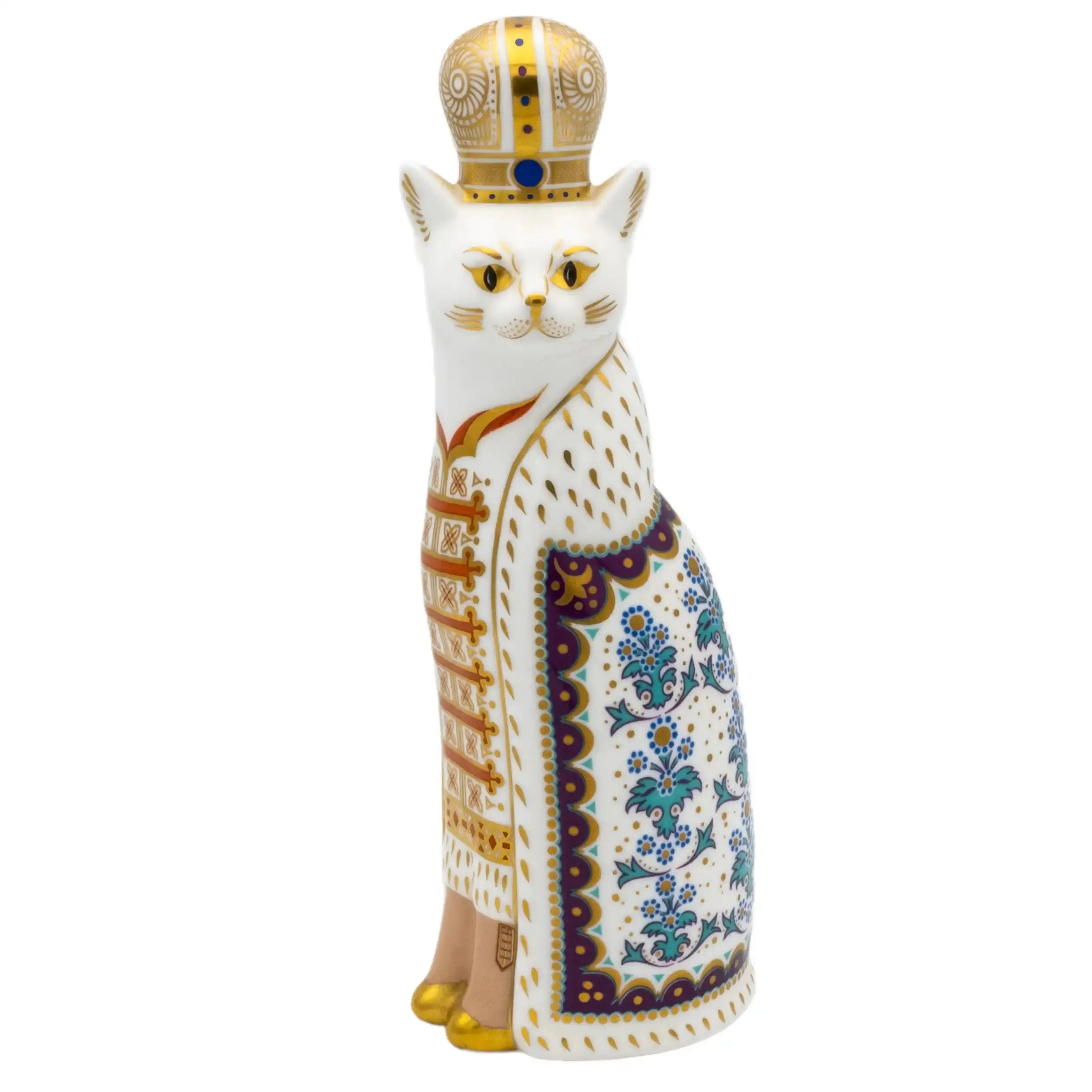 Royal Crown Derby Royal Cat Paperweight : Russian Charterwells
