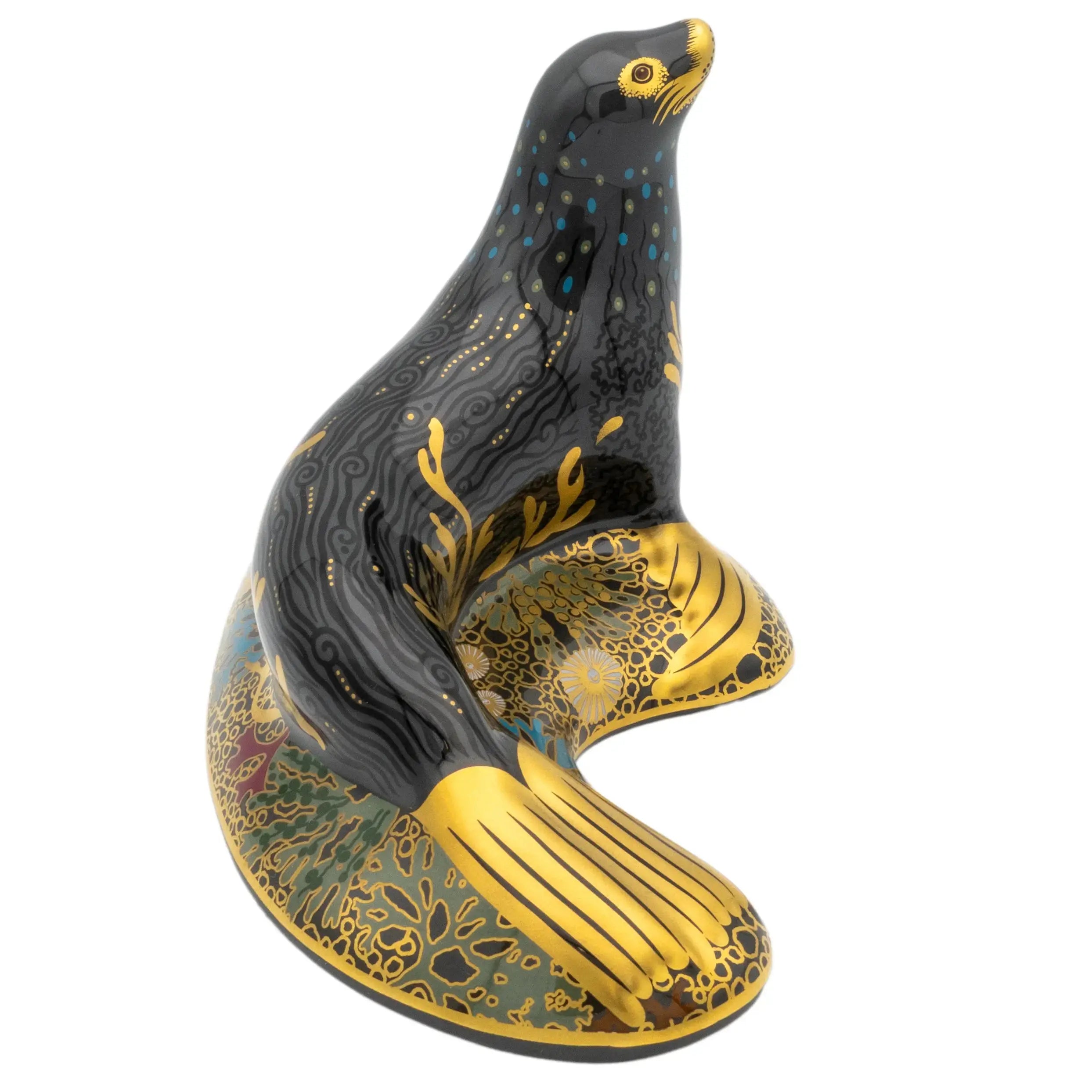 Royal Crown Derby Sealion Paperweight Charterwells