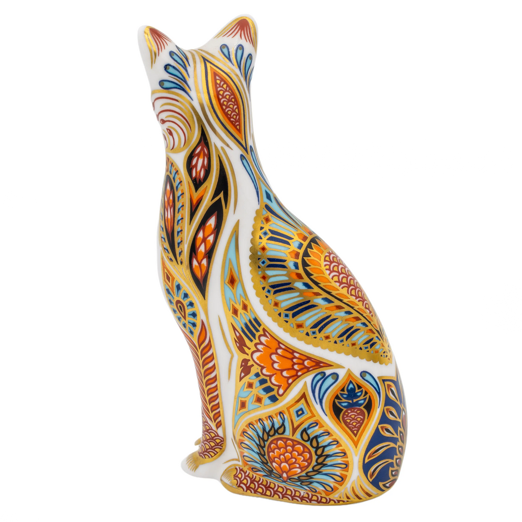 Royal Crown Derby Siamese Cat Paperweight Bone China Charterwells