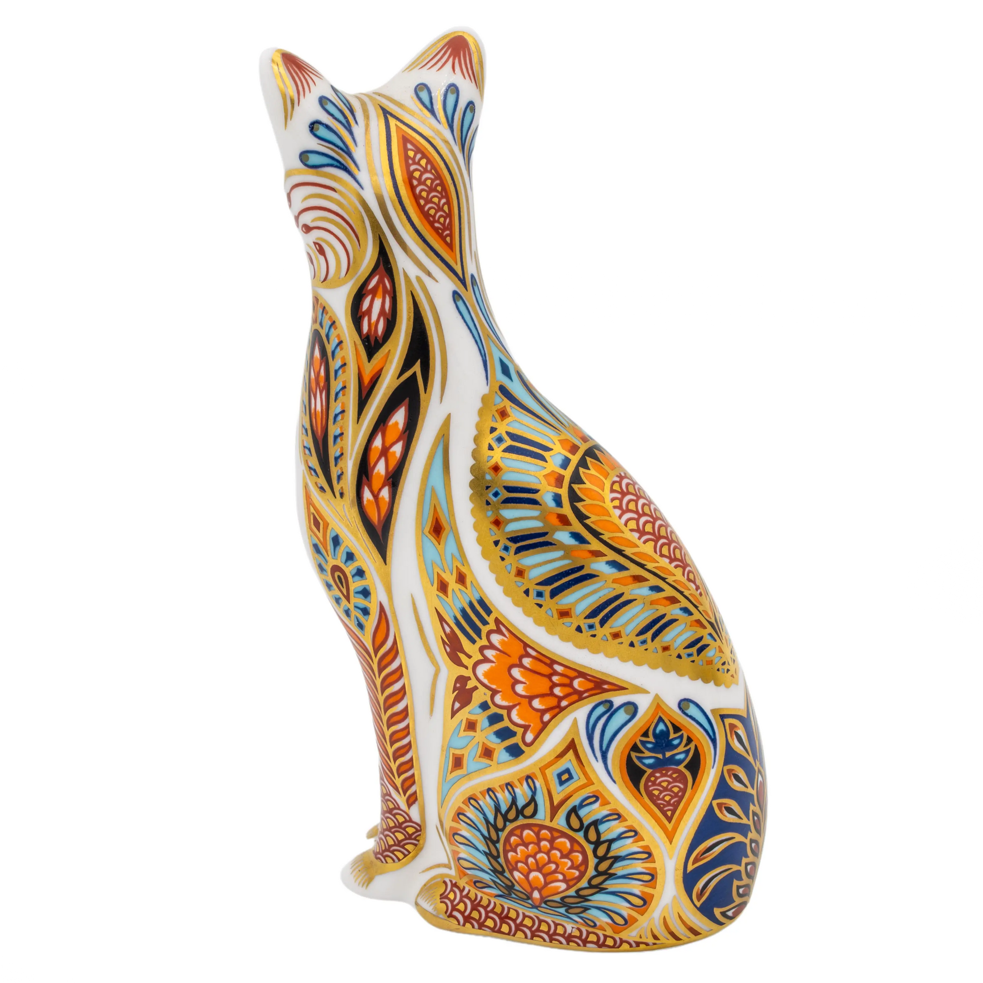 Royal Crown Derby Siamese Cat Paperweight Bone China Charterwells