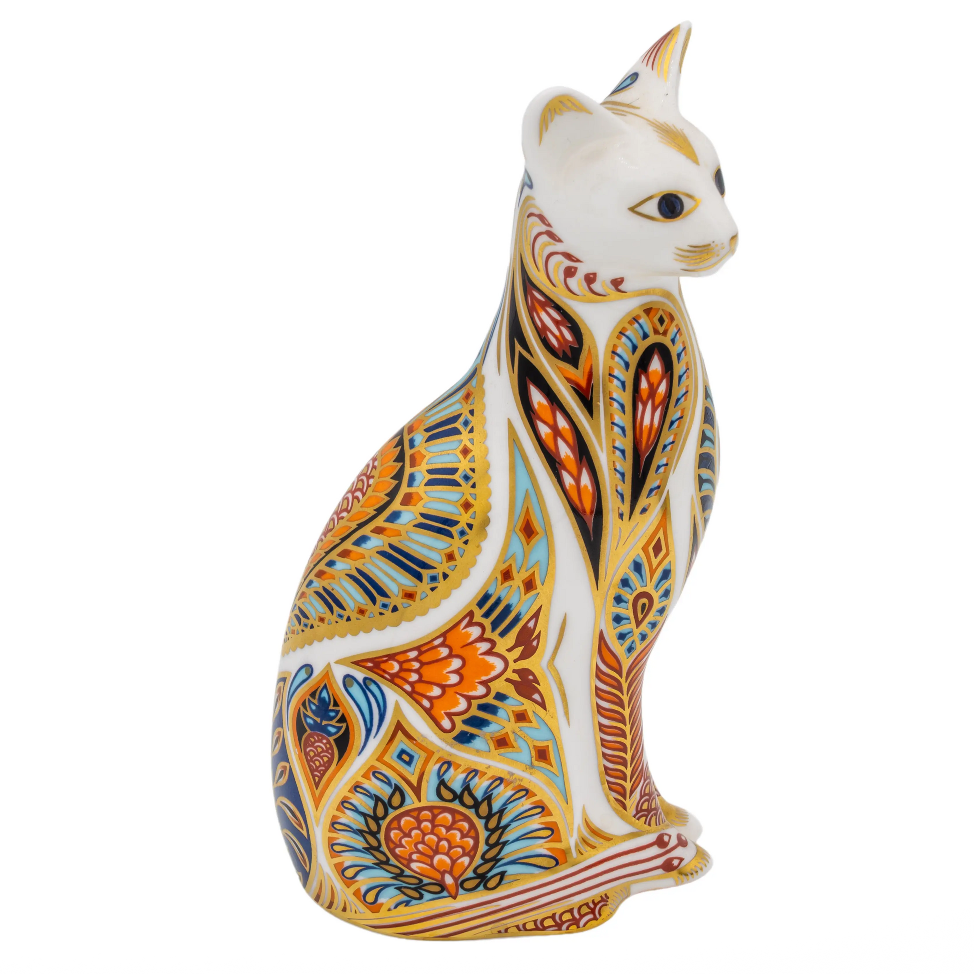 Royal Crown Derby Siamese Cat Paperweight Bone China Charterwells