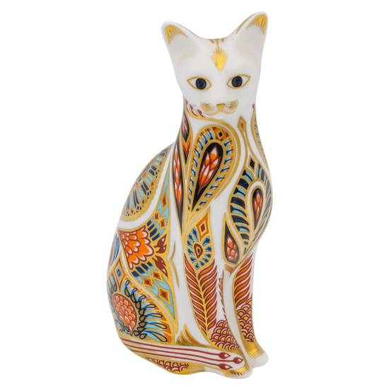 Royal Crown Derby Siamese Cat Paperweight Bone China Charterwells