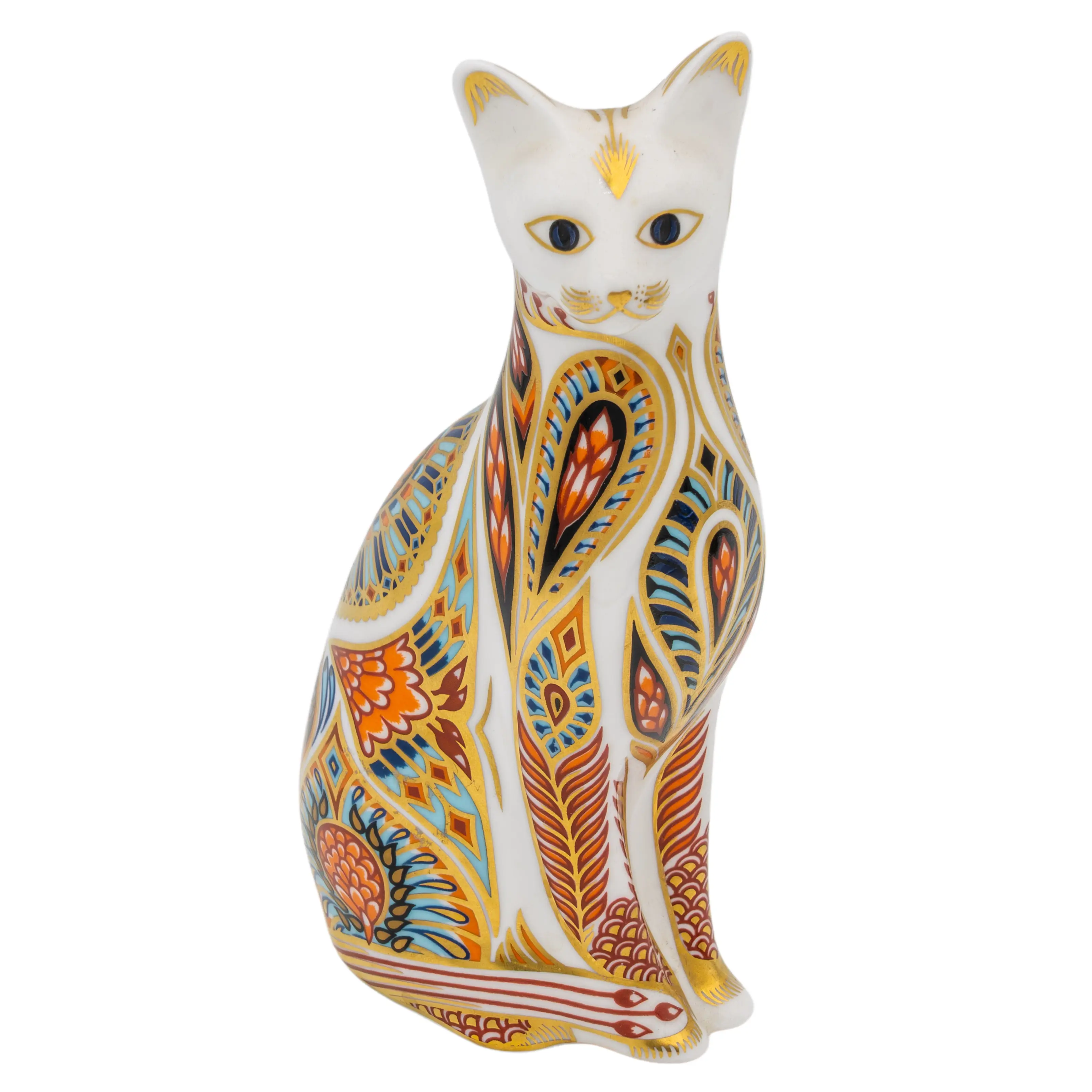 Royal Crown Derby Siamese Cat Paperweight Bone China Charterwells