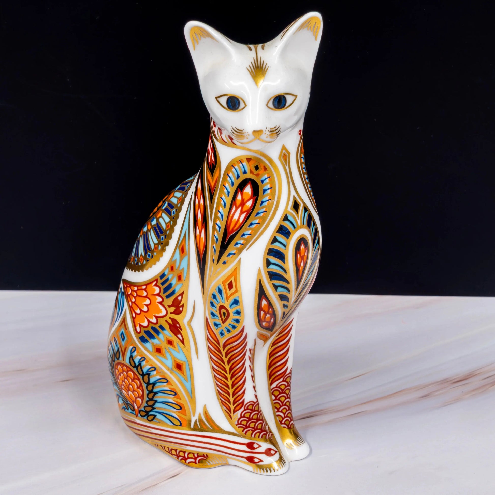 Royal Crown Derby Siamese Cat Paperweight Bone China Charterwells