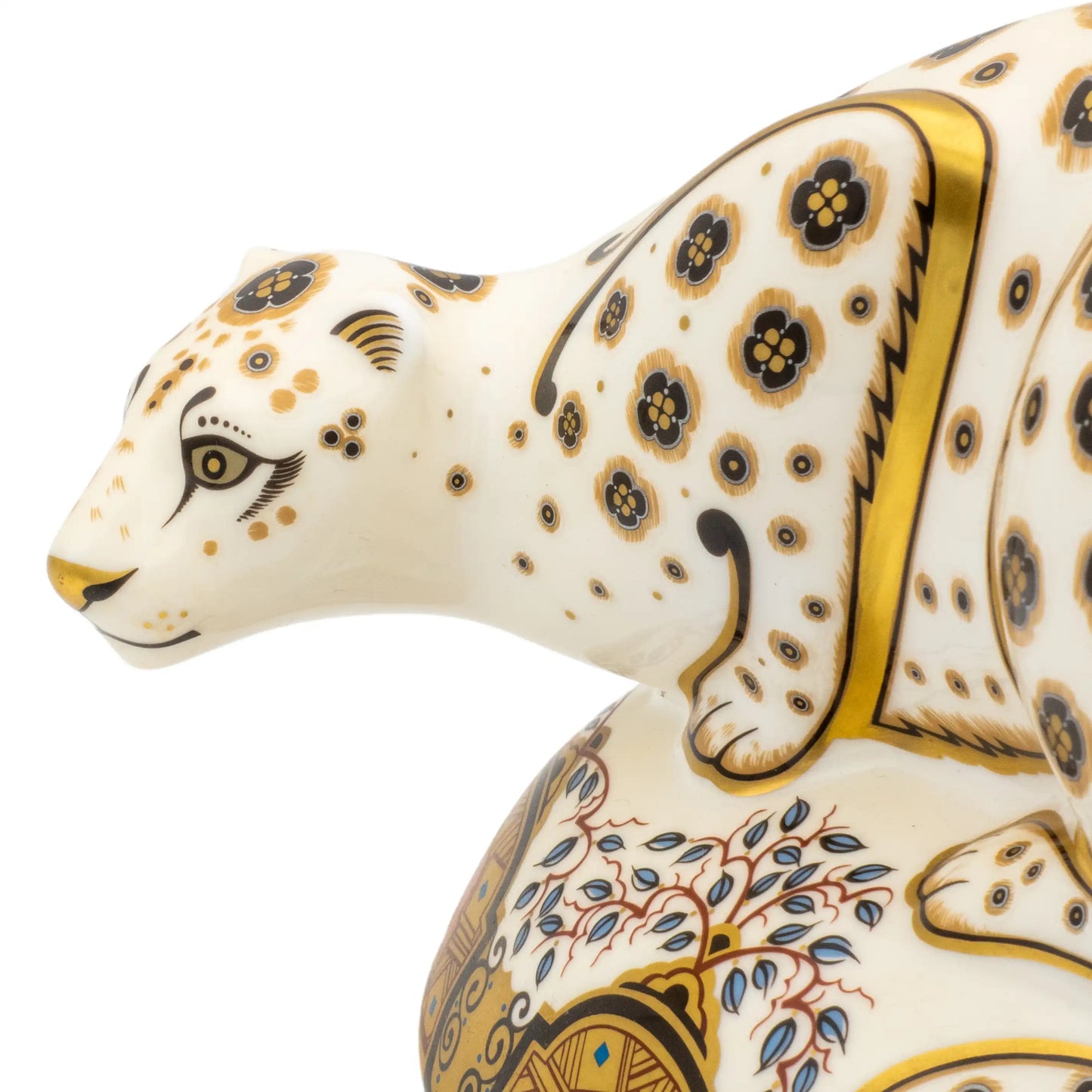 Royal Crown Derby Snow Leopard Paperweight Charterwells