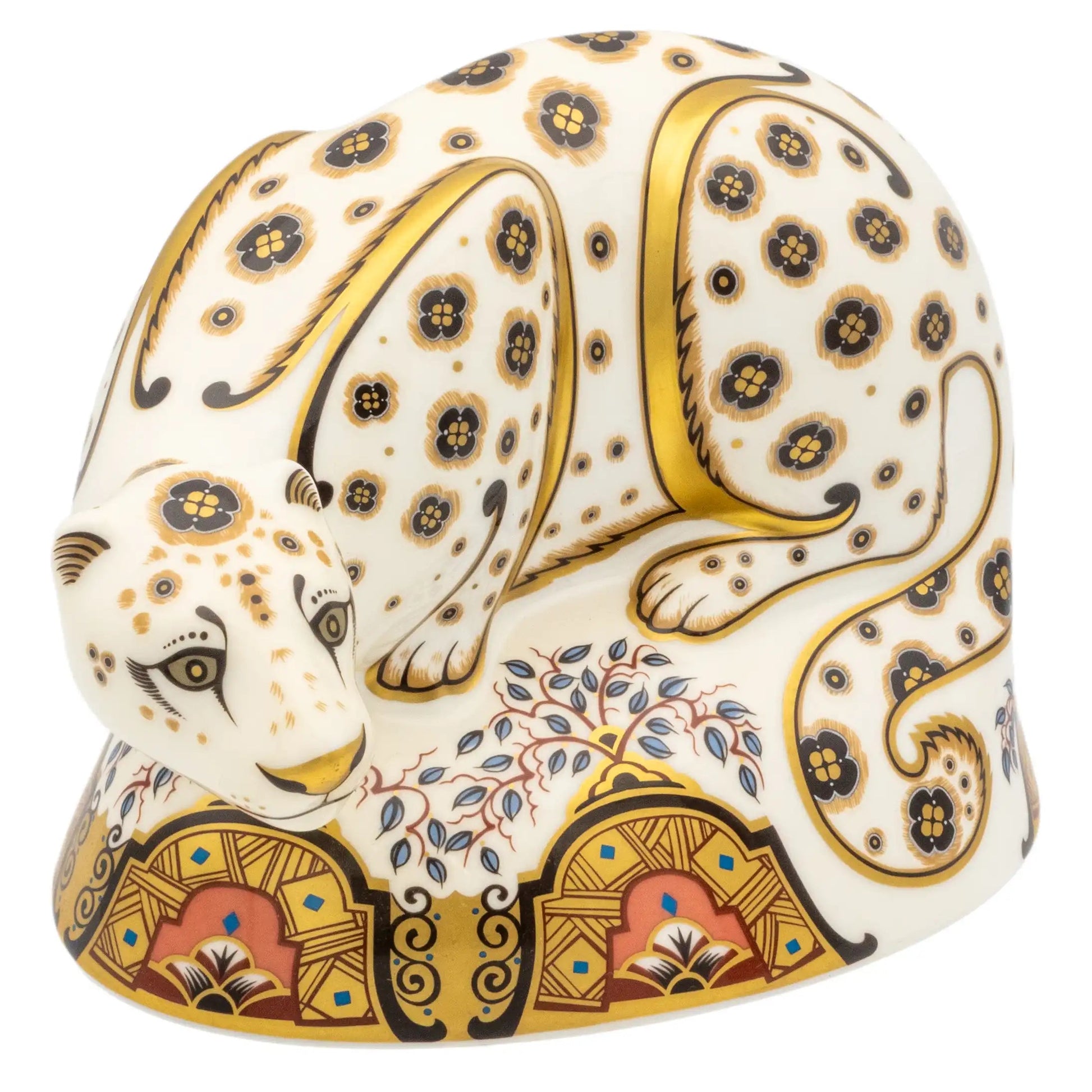 Royal Crown Derby Snow Leopard Paperweight Charterwells
