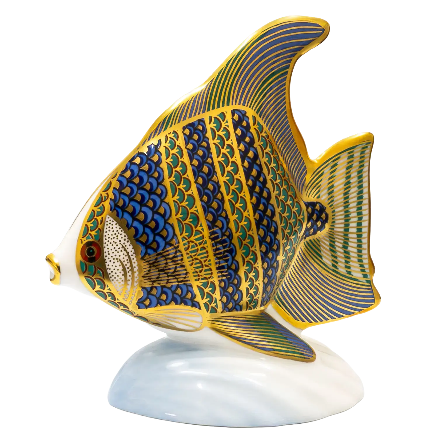 Royal Crown Derby Tropical Collection Angel Fish Paperweight
