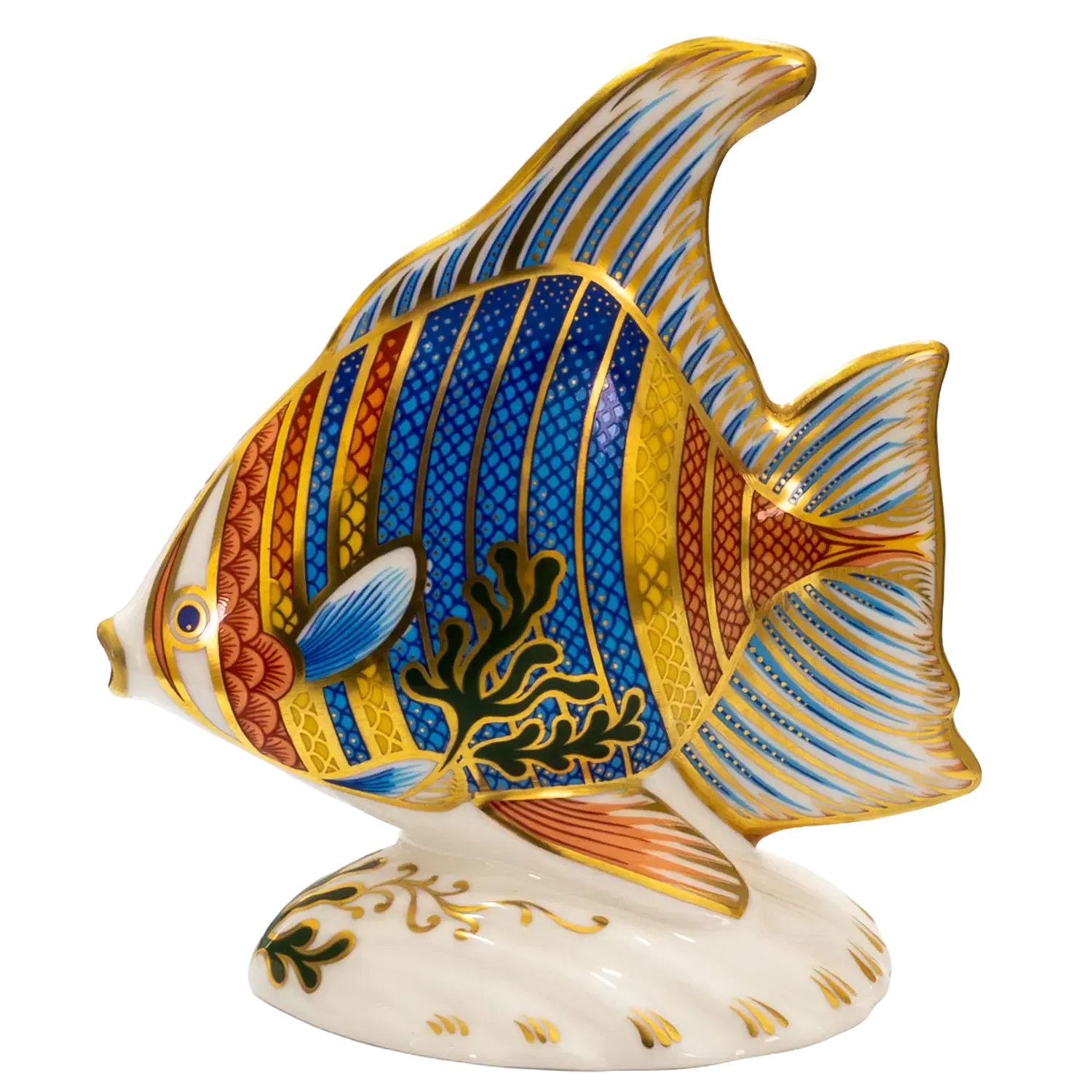 Royal Crown Derby Tropical Collection Pacific Angel Fish Paperweight