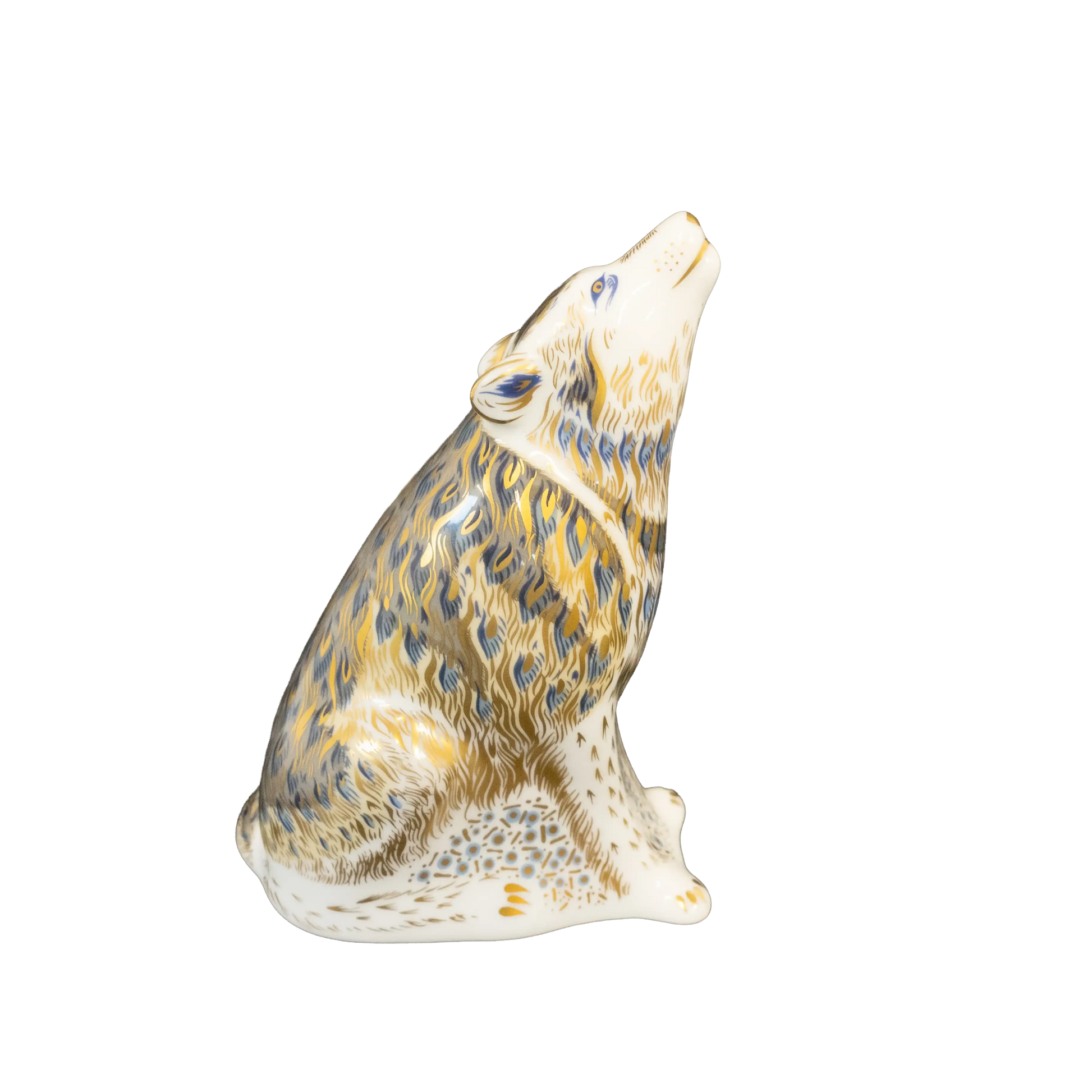 Royal Crown Derby Paperweight - Wolf Charterwells