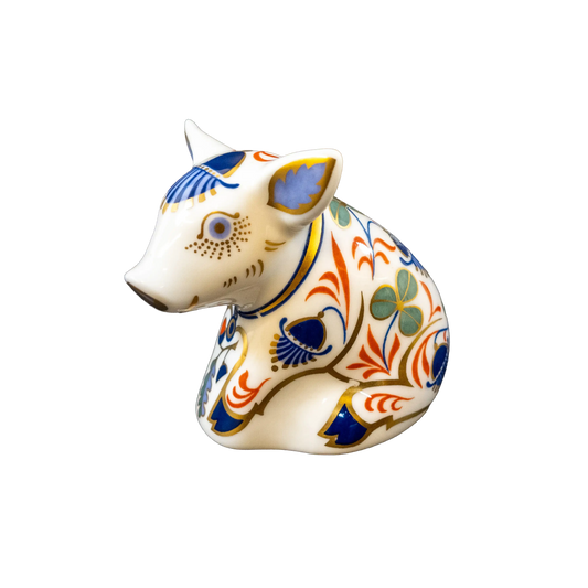 Royal Crown Derby Snuffle Piglet Paperweight Charterwells