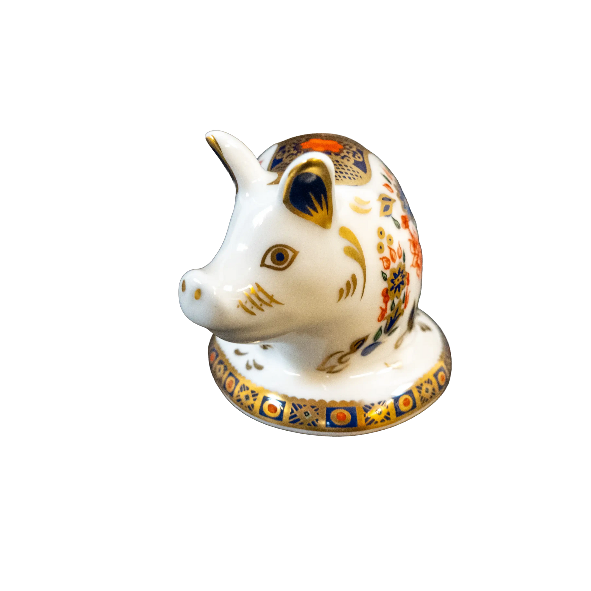 Royal Crown Derby Old Imari Piglet Paperweight Charterwells