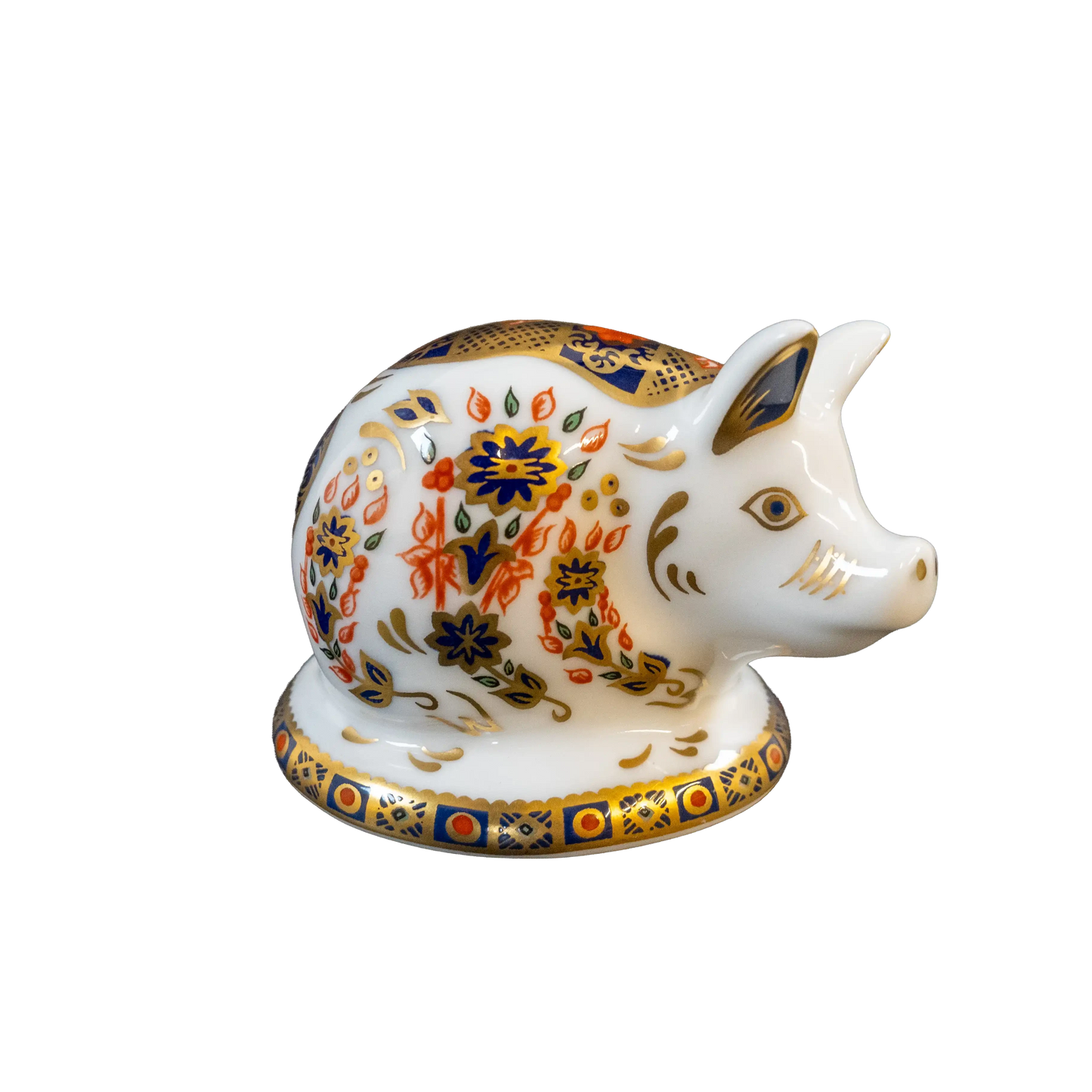 Royal Crown Derby Old Imari Piglet Paperweight Charterwells